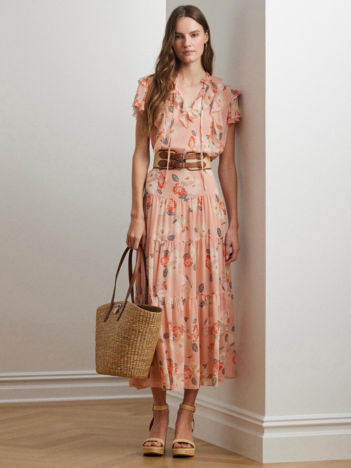  image of lauren-by-ralph-lauren-rulmay-short-sleeve-floral-blouse-pink