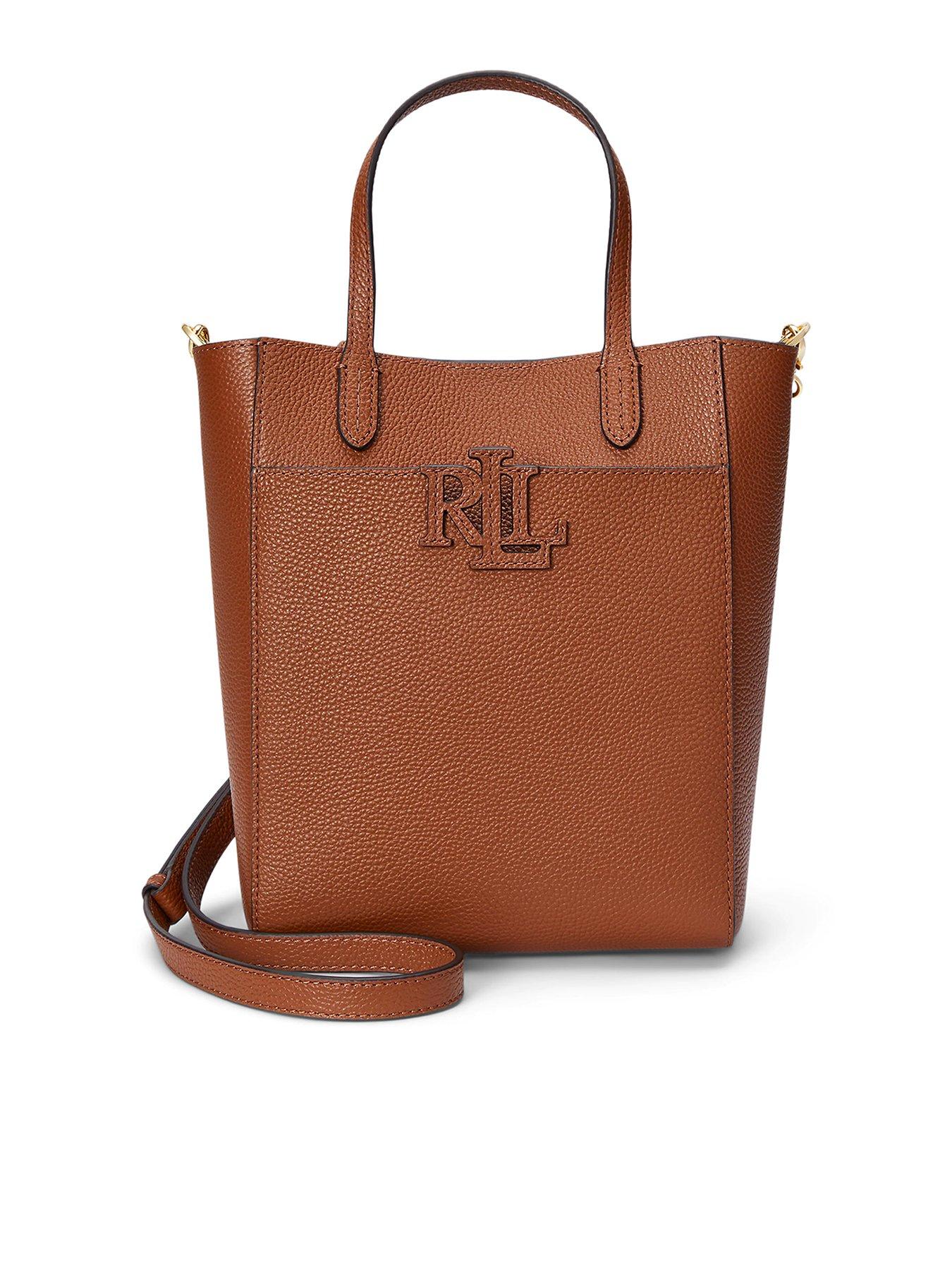 undefined Cameryn Small Leather Embossed Tote - Beige