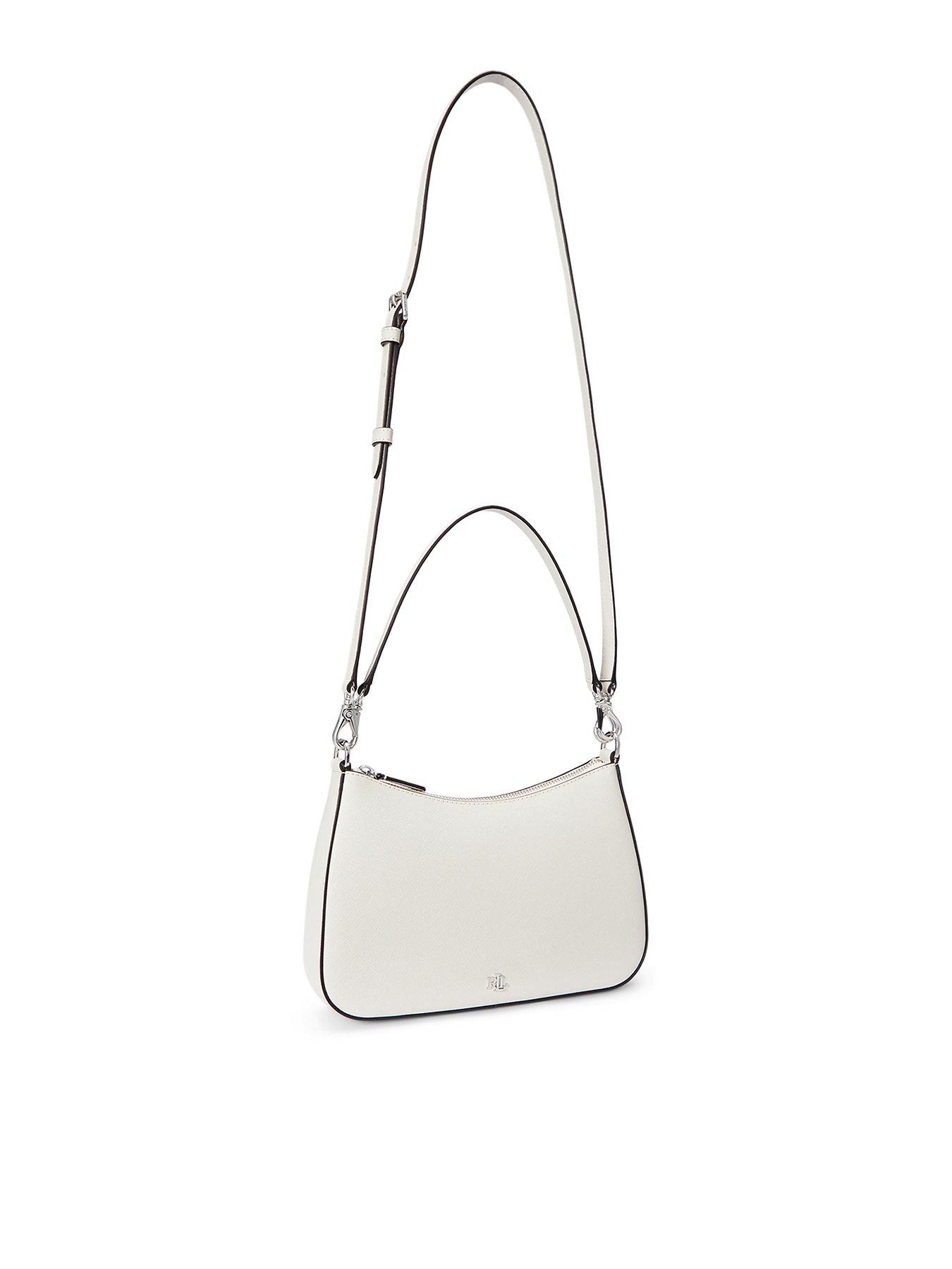  image of lauren-by-ralph-lauren-crosshatch-danni-medium-shoulder-bag-white