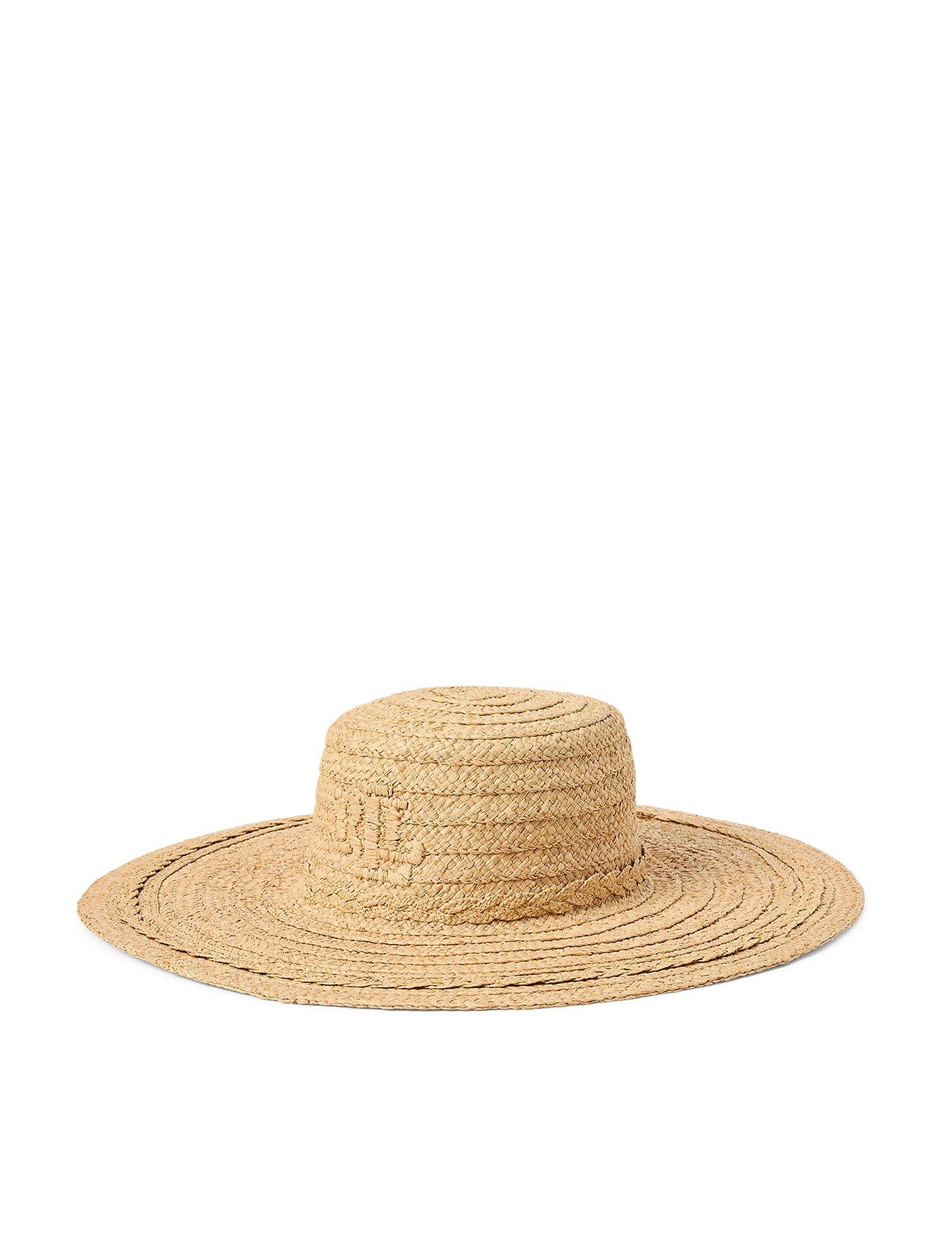 undefined Sunhat Logo Hat- Beige