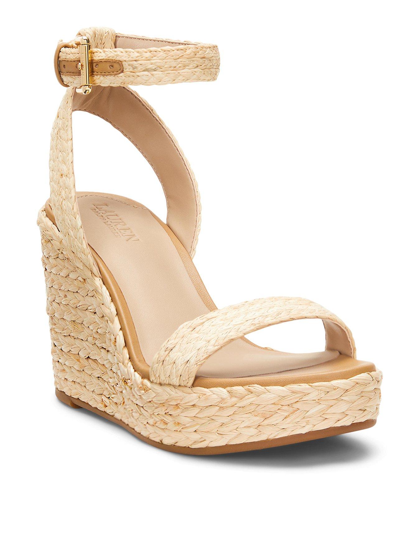 Lauren by Ralph Lauren Hilarie Wedge Espadrilles- Natural