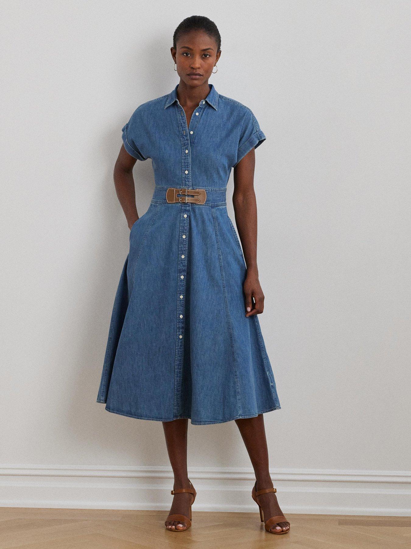 lauren-by-ralph-lauren-lachana-short-sleeve-day-dress-blue