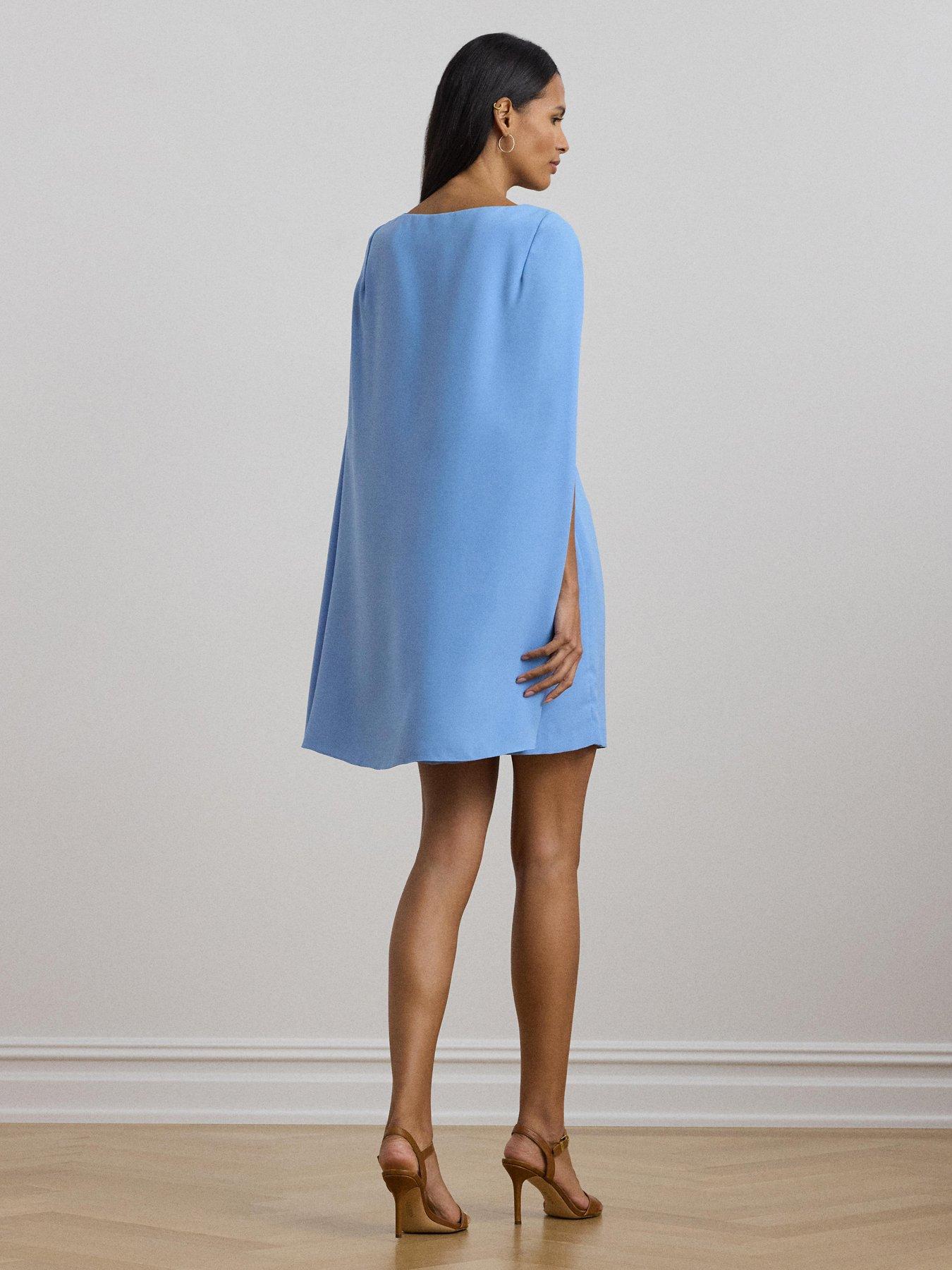  image of lauren-by-ralph-lauren-petra-cape-cocktail-dress-blue