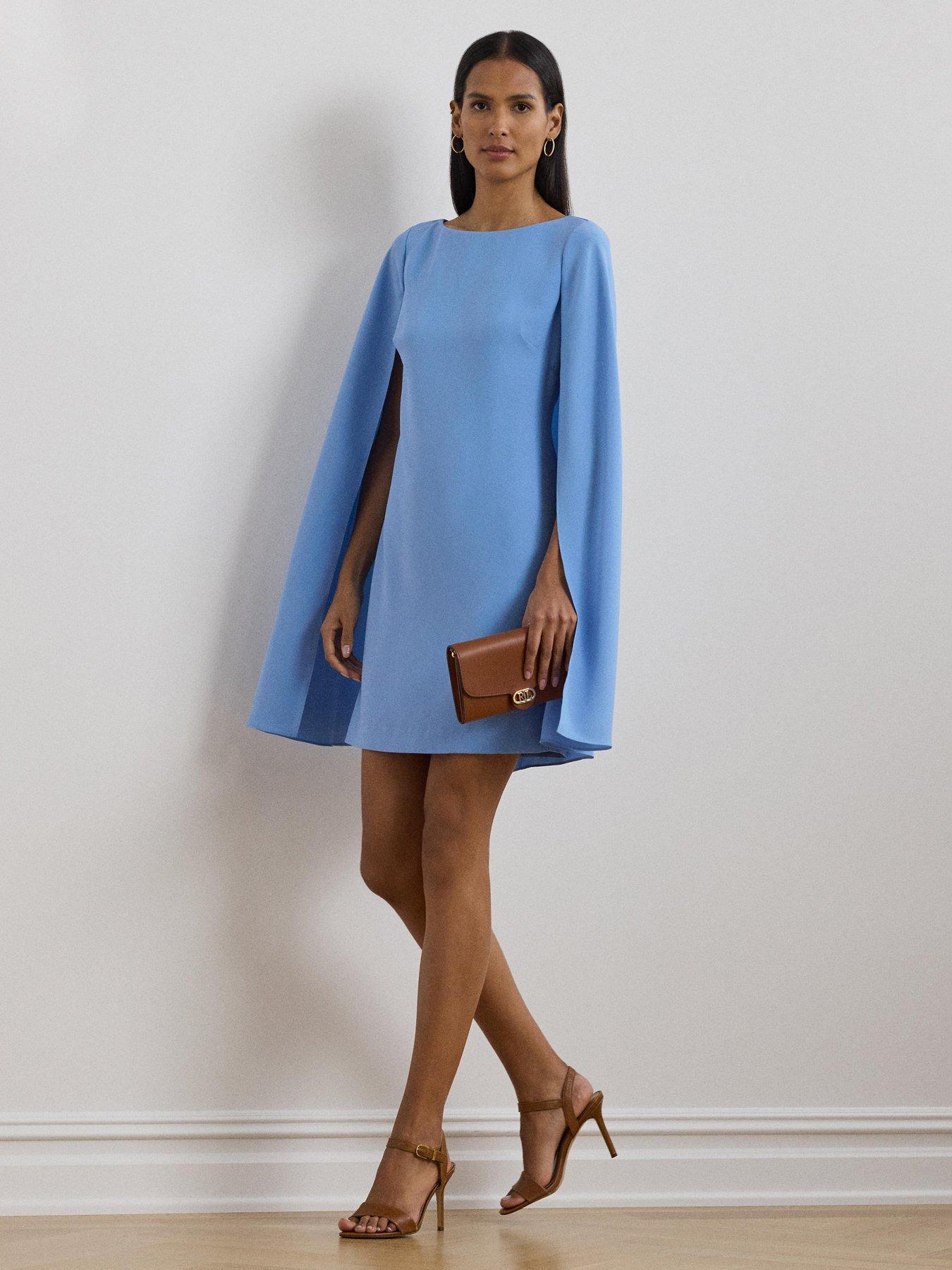  image of lauren-by-ralph-lauren-petra-cape-cocktail-dress-blue