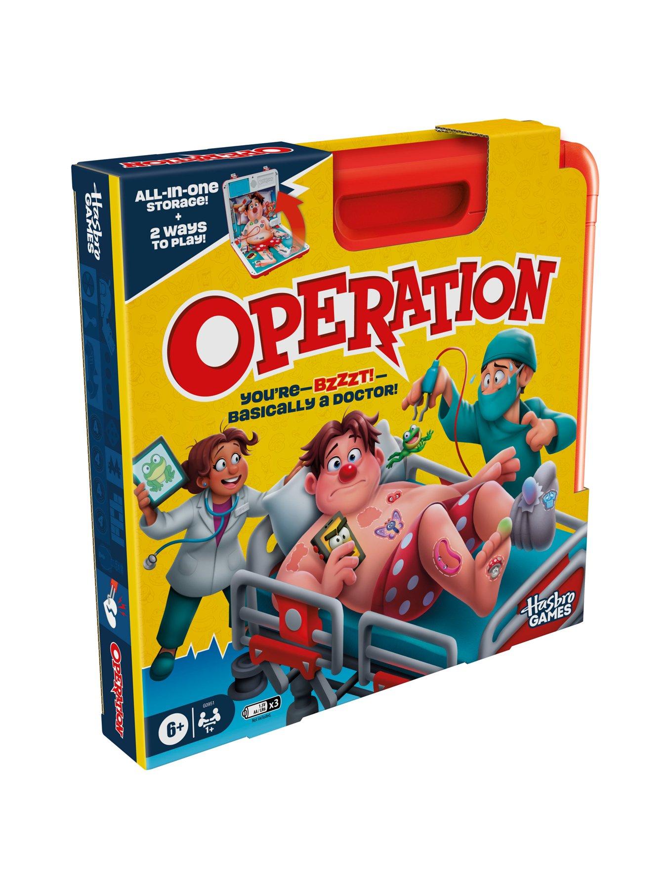  image of hasbro-classic-operation-electronic-board-game