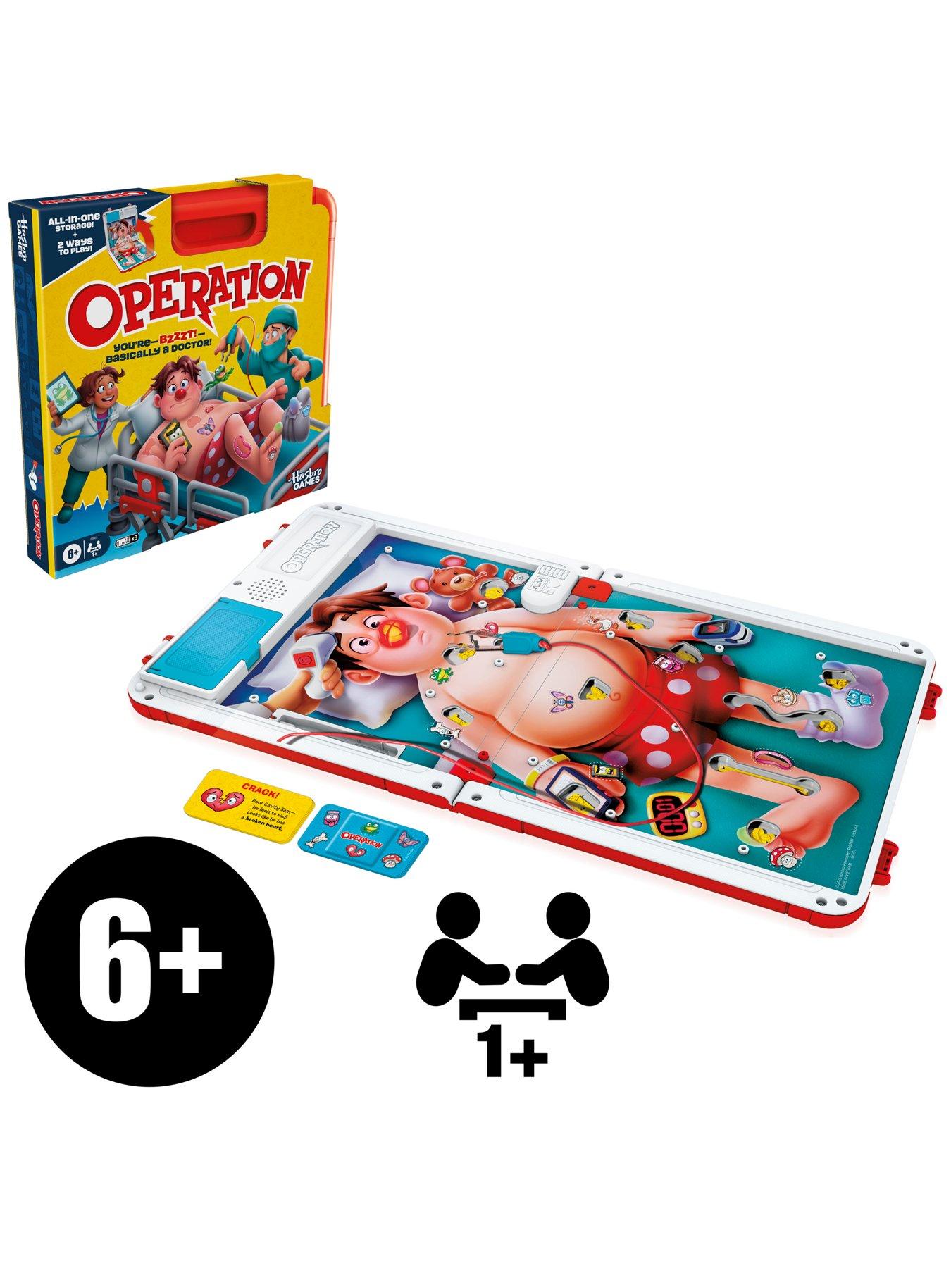  image of hasbro-classic-operation-electronic-board-game