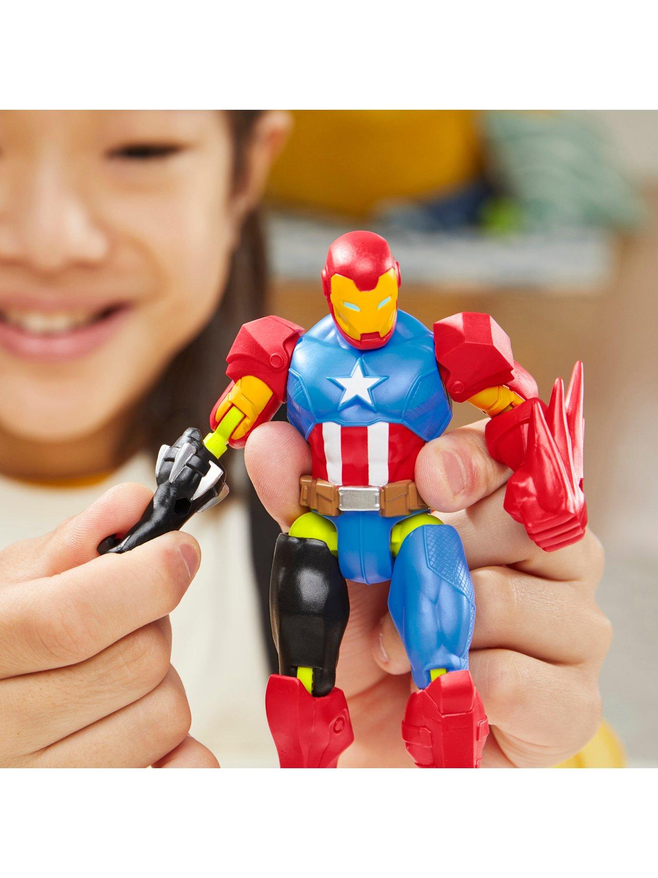 Pack Figurines Marvel Iron Man And His Awesome Friends - 6 Personnages Avengers 7,5 Cm