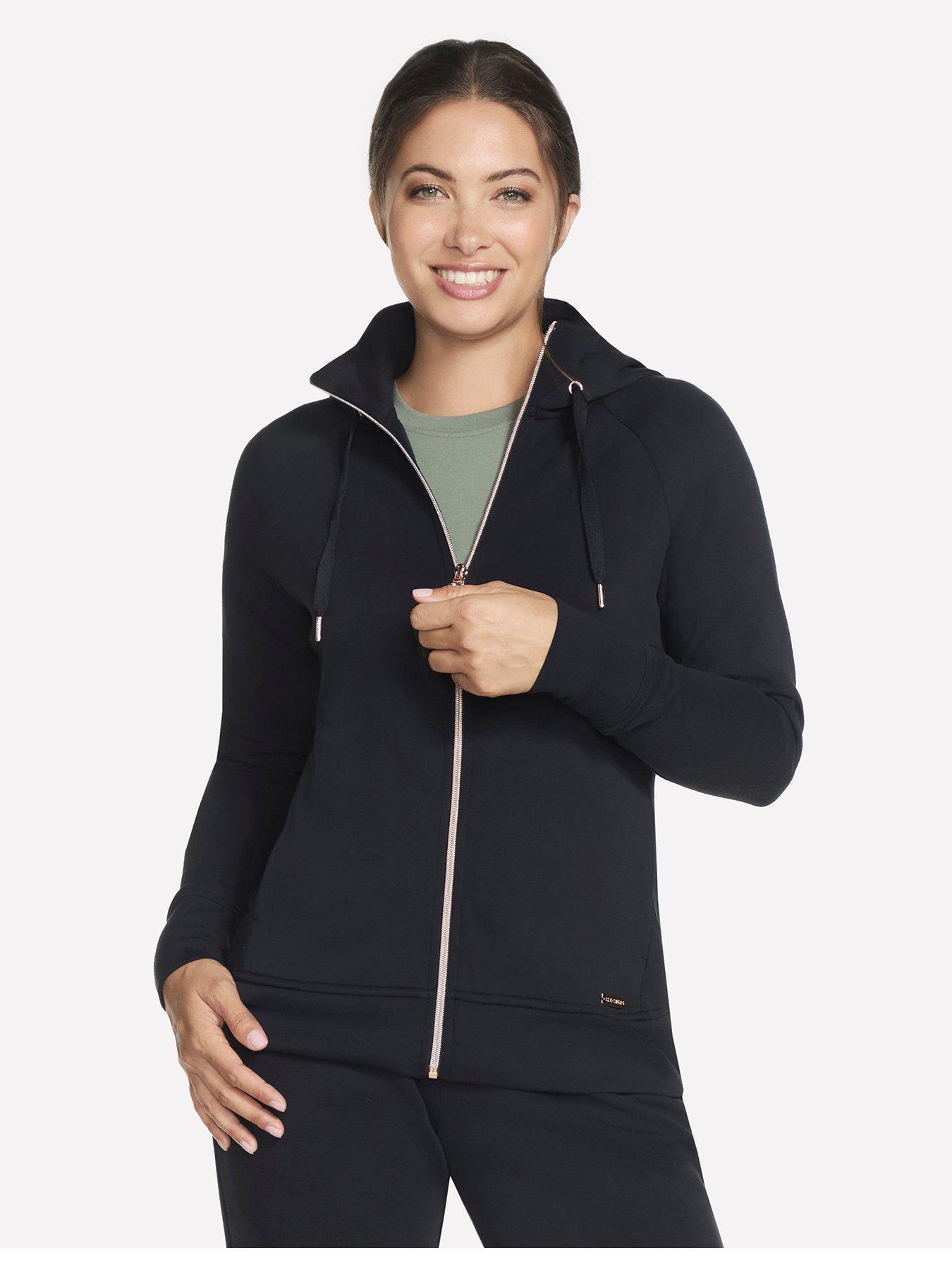 Image 1 of 4 of Skechers Skechluxe Elevate Full Zip Jacket - Black