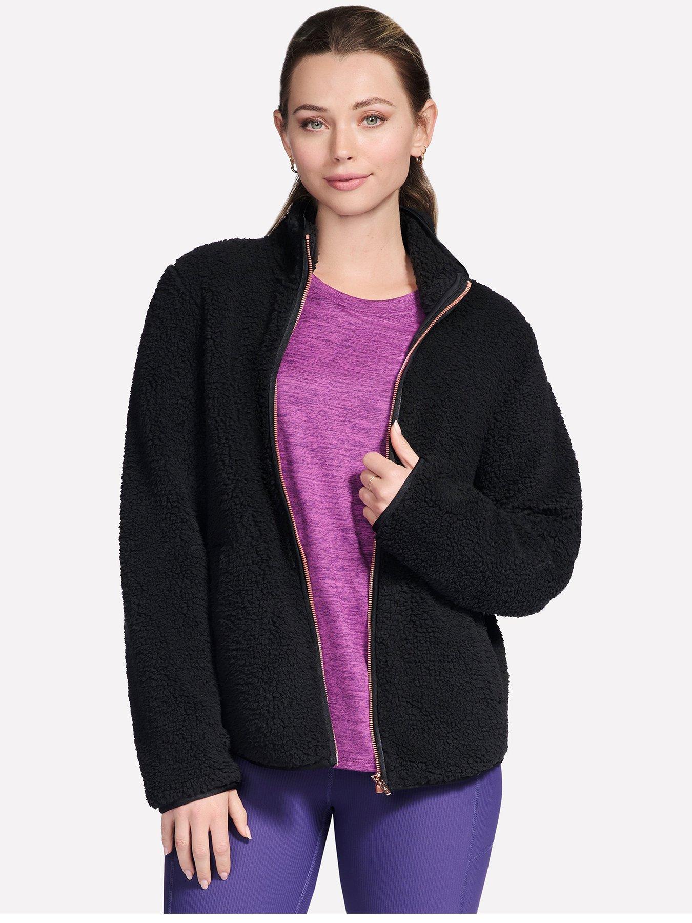 Image 1 of 3 of Skechers Skech Sherpa Jacket - Black