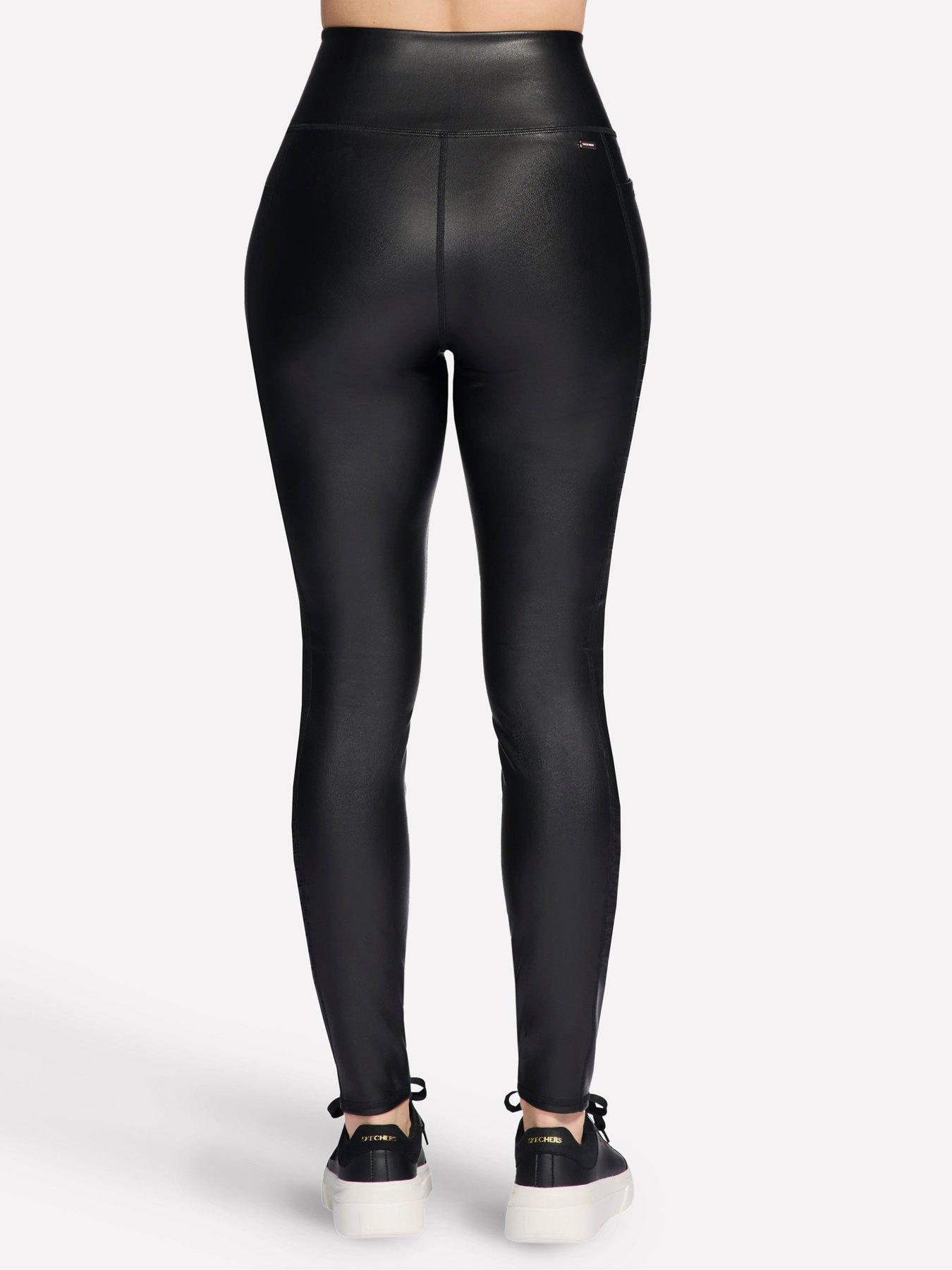  image of skechers-go-walk-high-waisted-sleep-legging-black