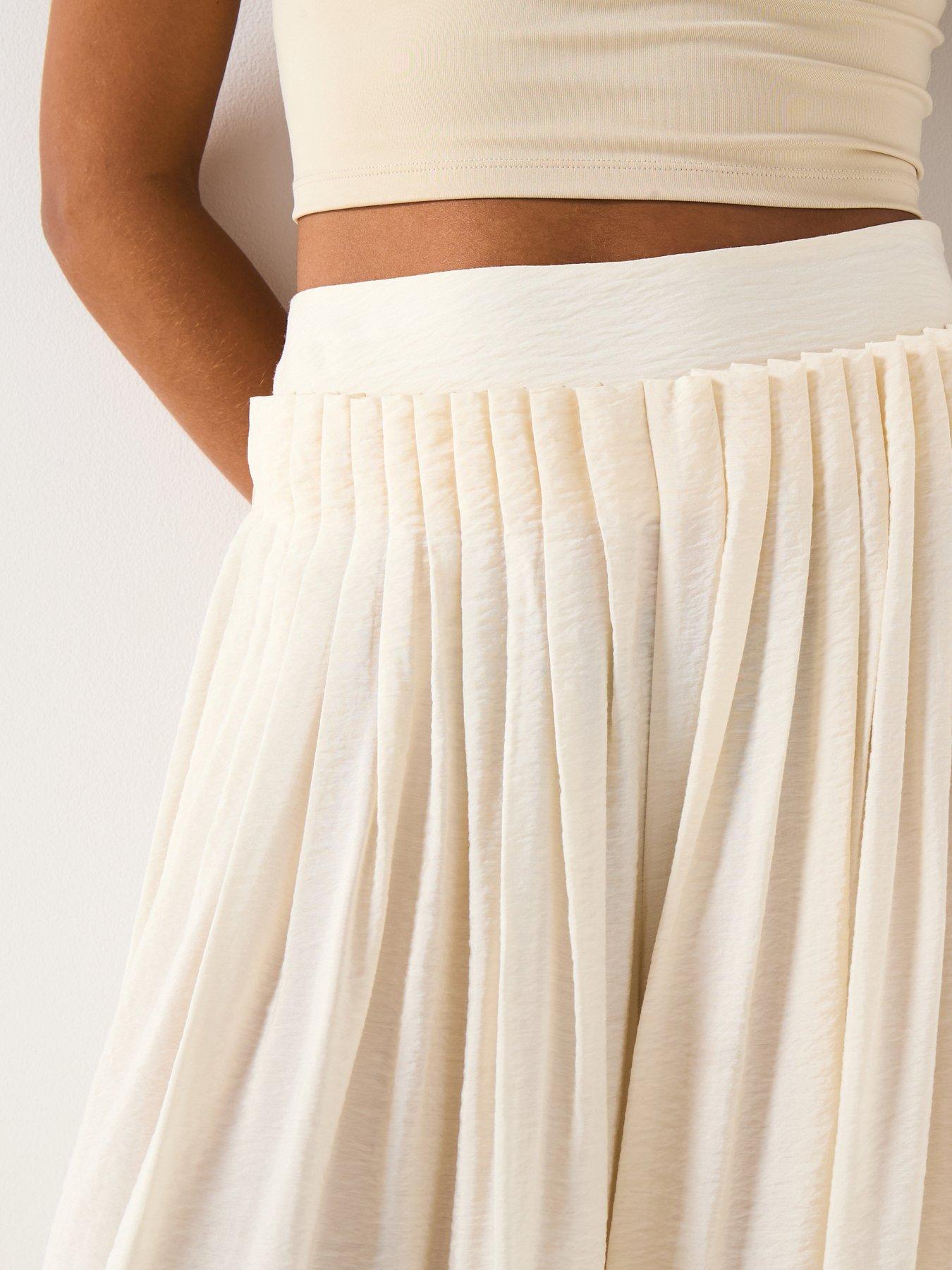  image of v-by-very-pleated-extreme-trousers-cream