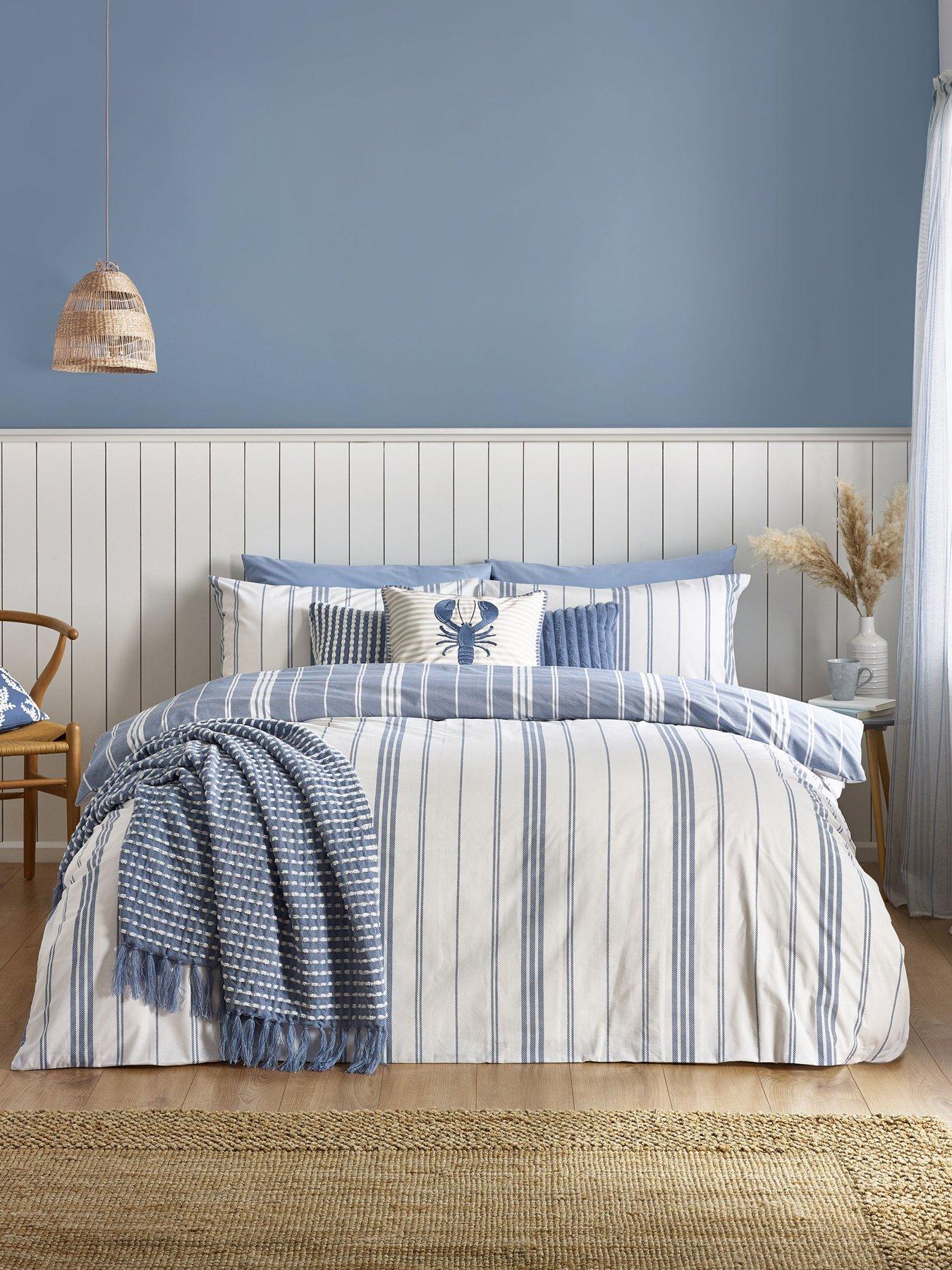 Catherine Lansfield Harbour Stripe Duvet Cover Set