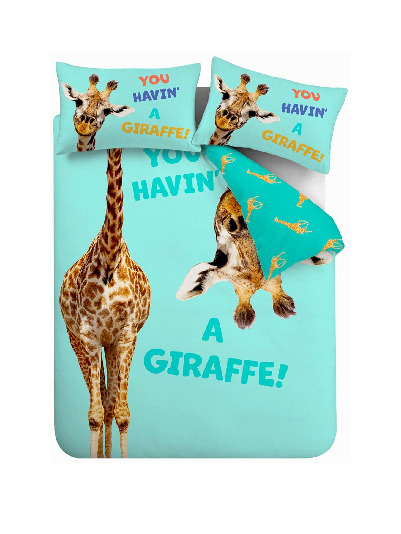 Image 2 of 6 of Catherine Lansfield Having A Giraffe Duvet Set
