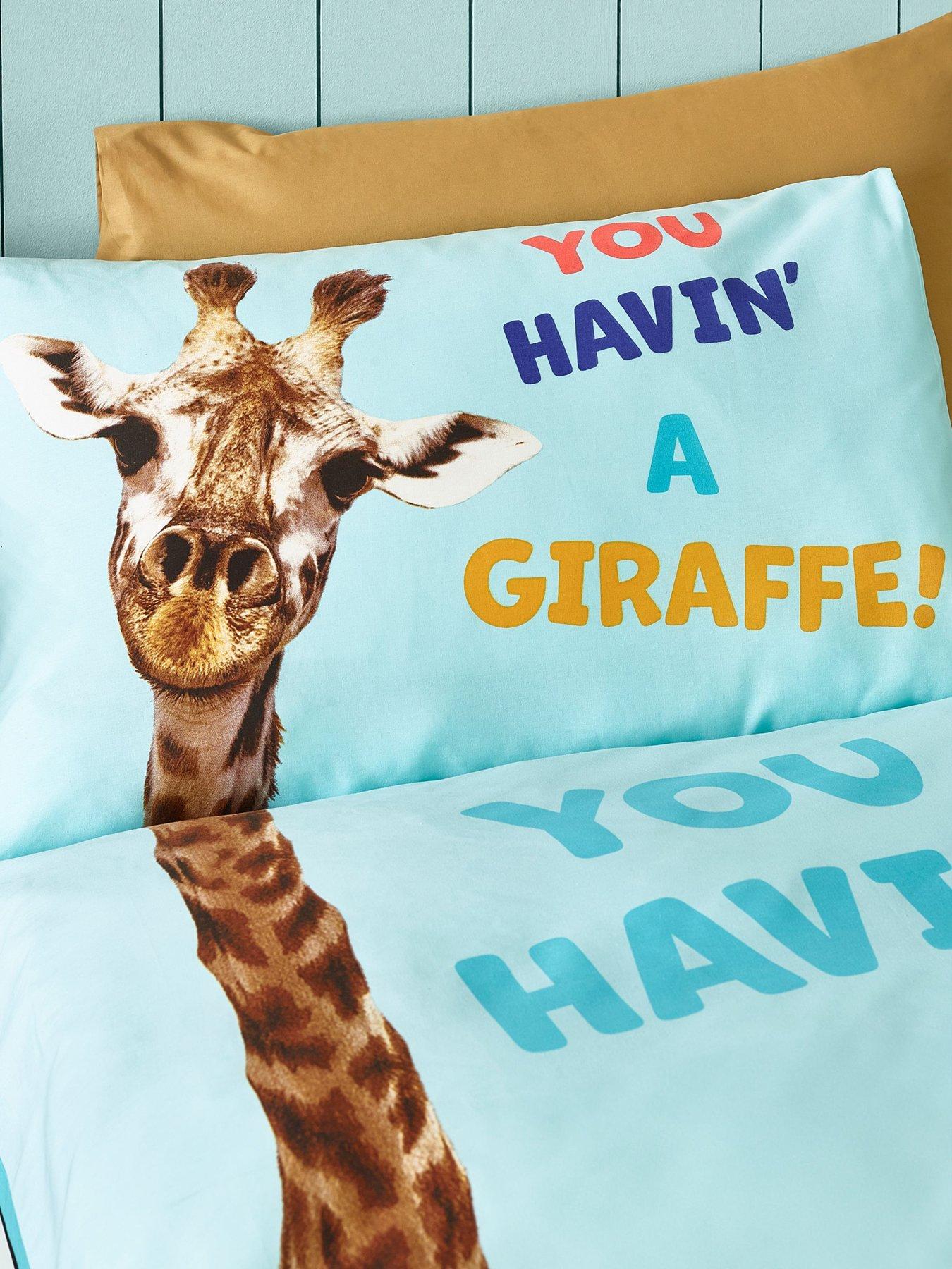 Image 4 of 6 of Catherine Lansfield Having A Giraffe Duvet Set
