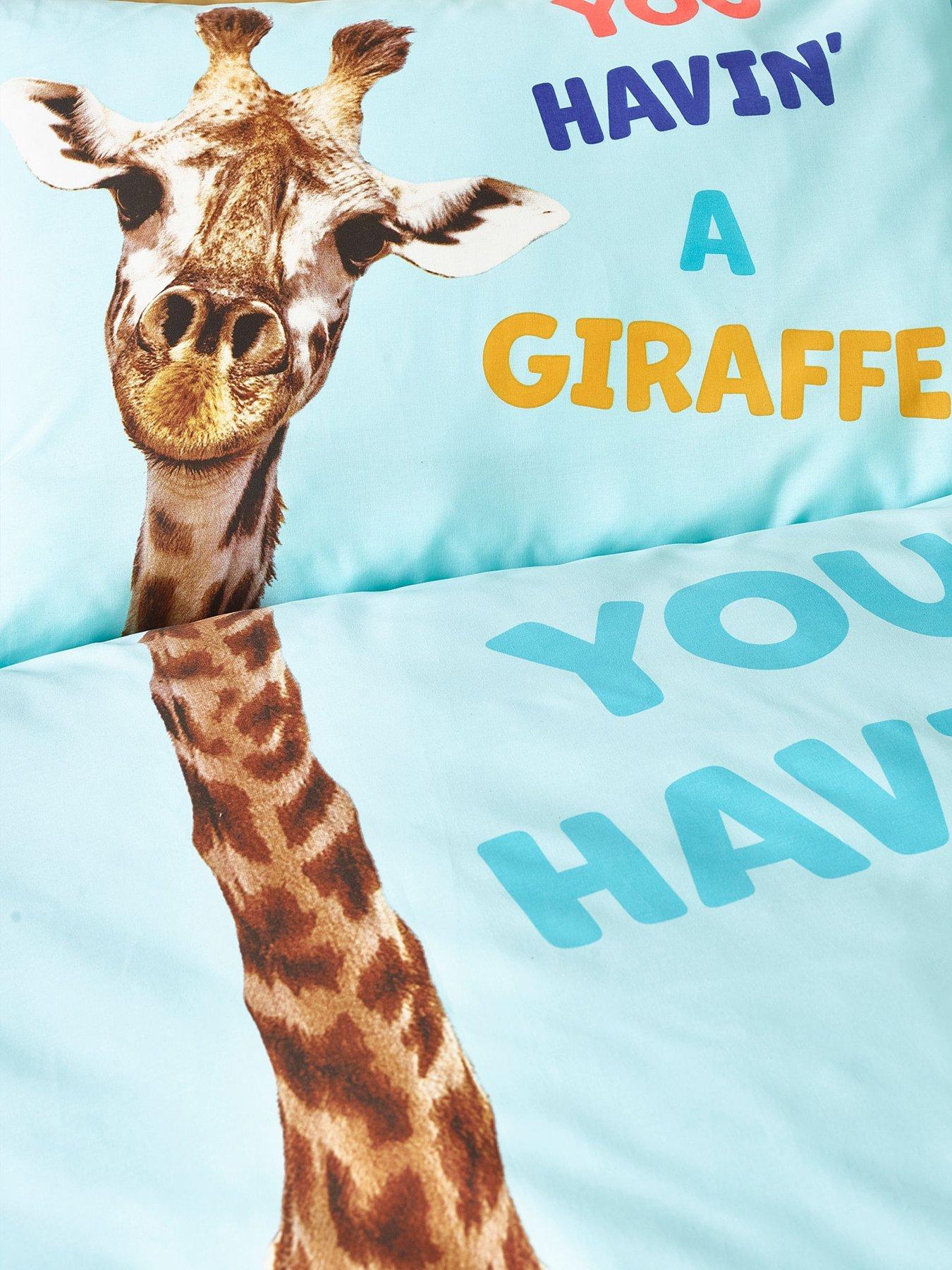 Image 6 of 6 of Catherine Lansfield Having A Giraffe Duvet Set