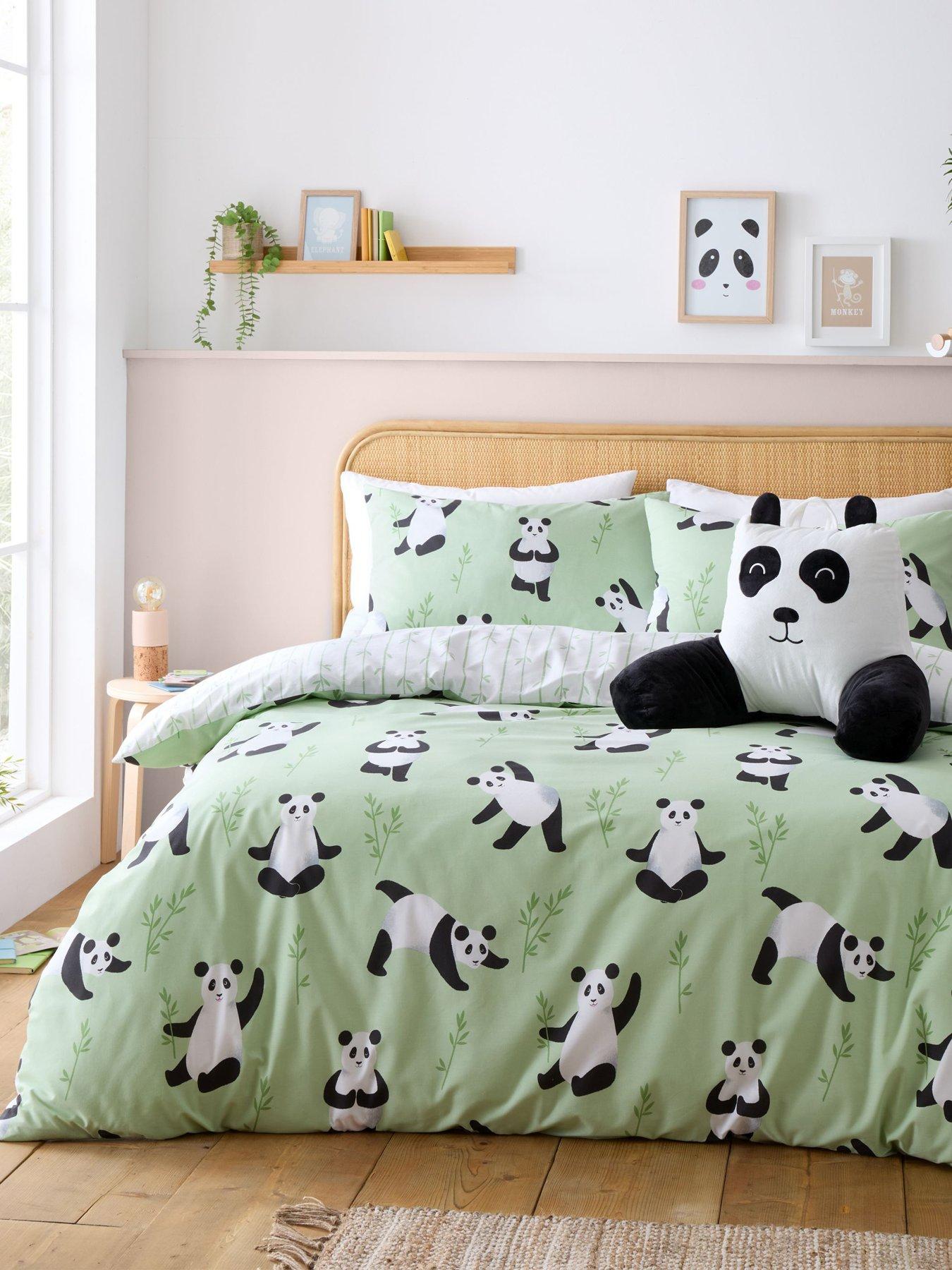undefined Panda Paws Duvet Cover Set