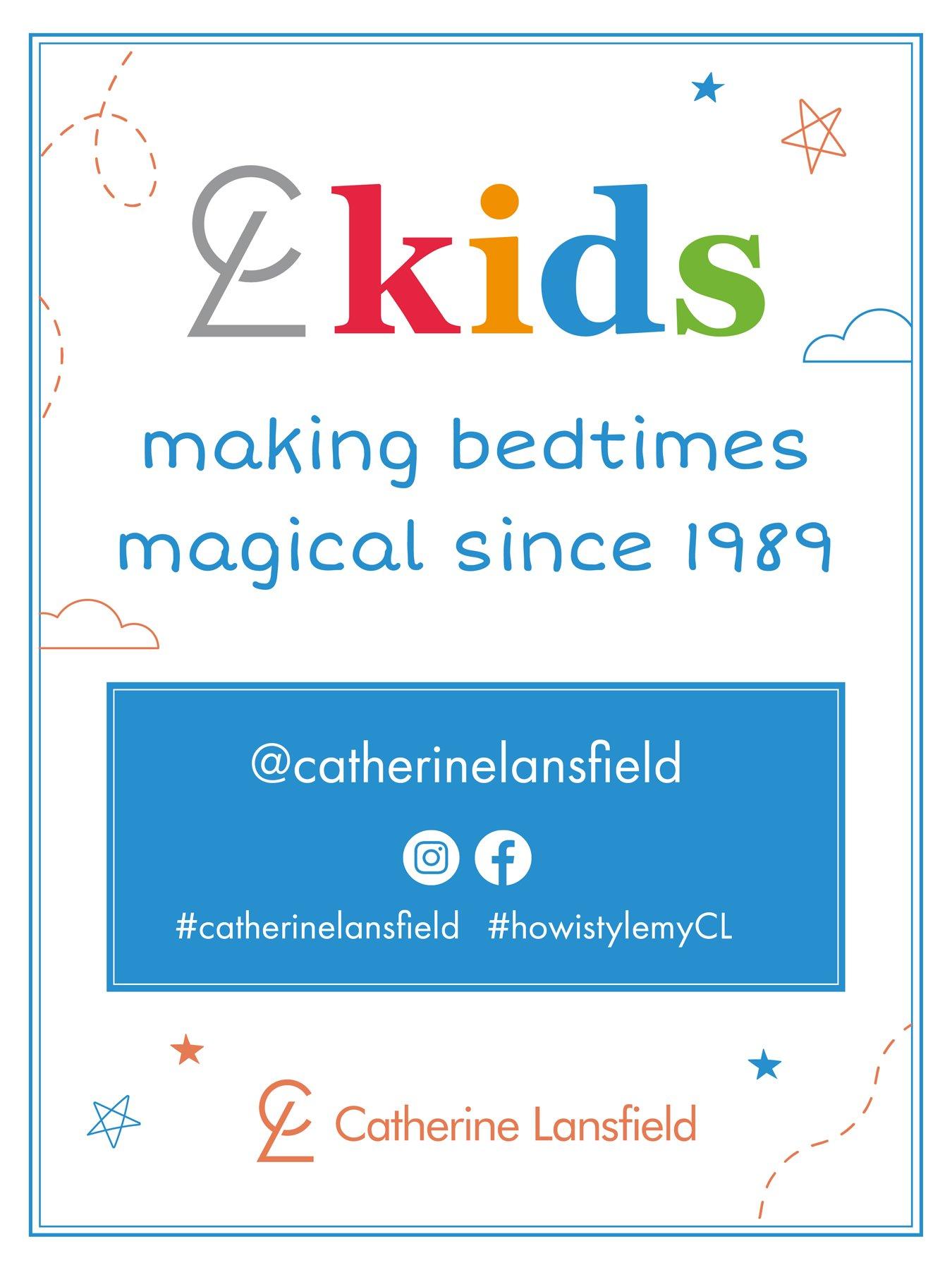  image of catherine-lansfield-stripes-and-stars-fitted-sheets-twin-pack