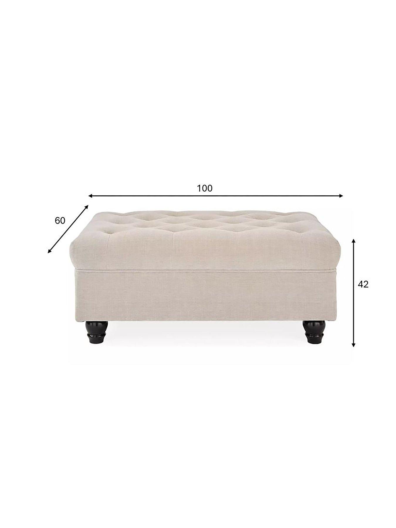 Image 6 of 7 of The Very Collection Windsor&nbsp;Fabric&nbsp;Footstool&nbsp;- FSC&reg; Certified