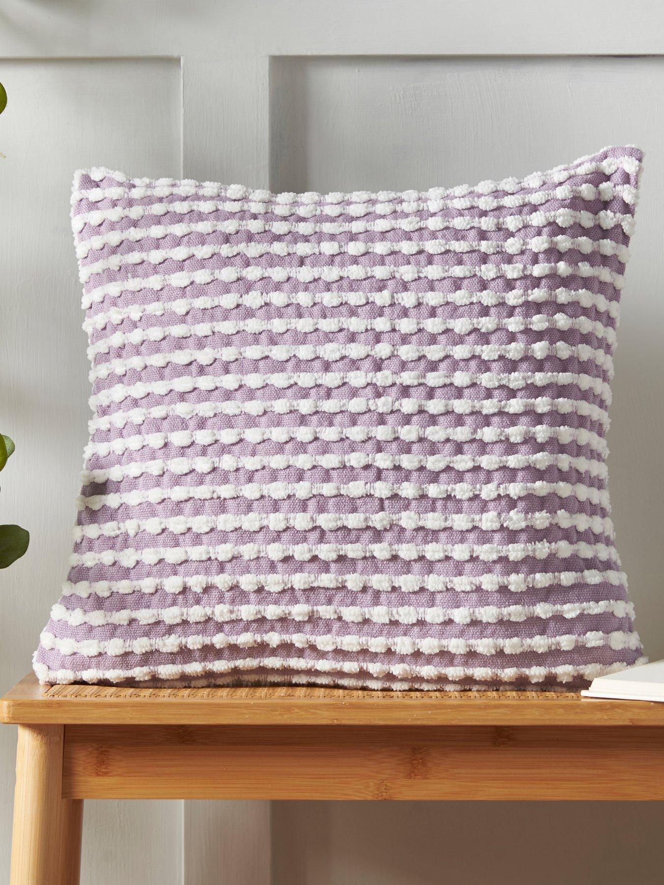 front image of catherine-lansfield-stab-stitch-cushion