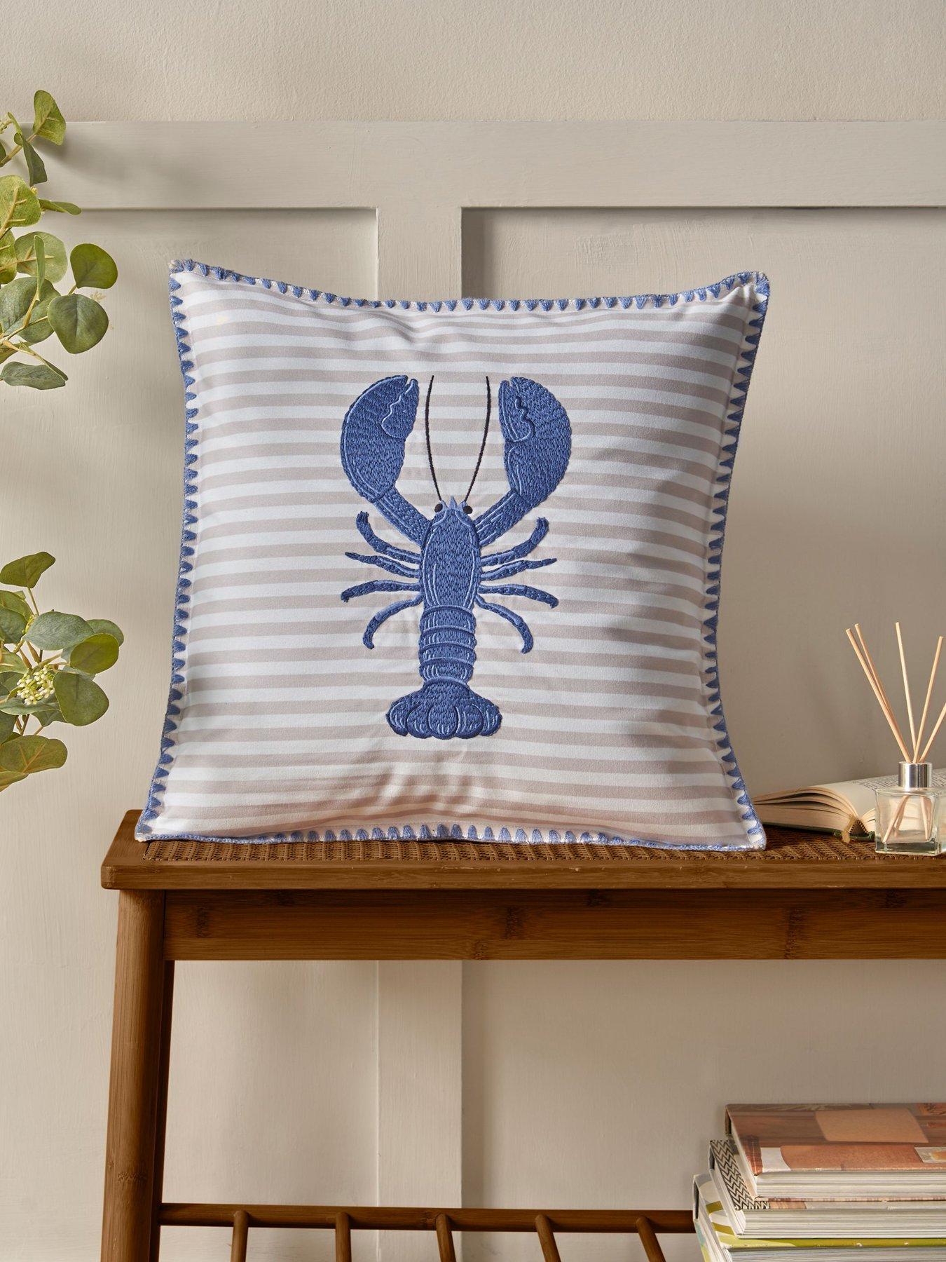 Image 1 of 3 of Catherine Lansfield Lobster Filled Cushion