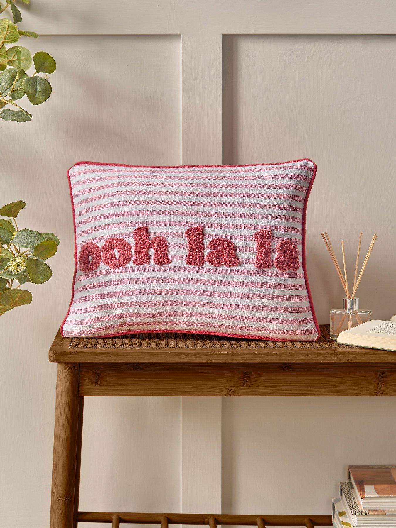 undefined Ooh La La 100% Cotton Filled Cushion- 30x40cm