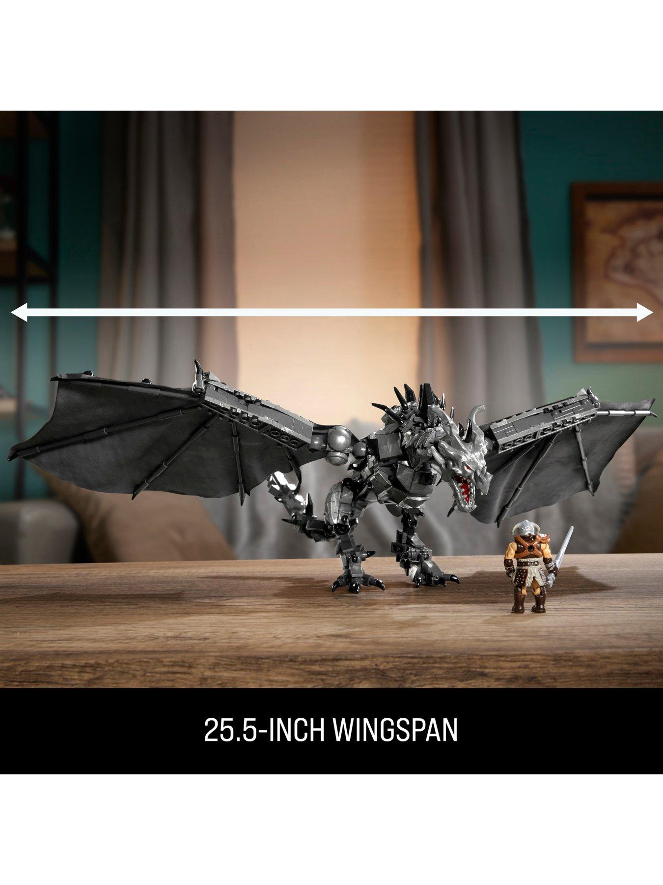 Image 4 of 7 of MEGA Skyrim Alduin the World Waster Building Kit with Action Figure (619 Pieces)
