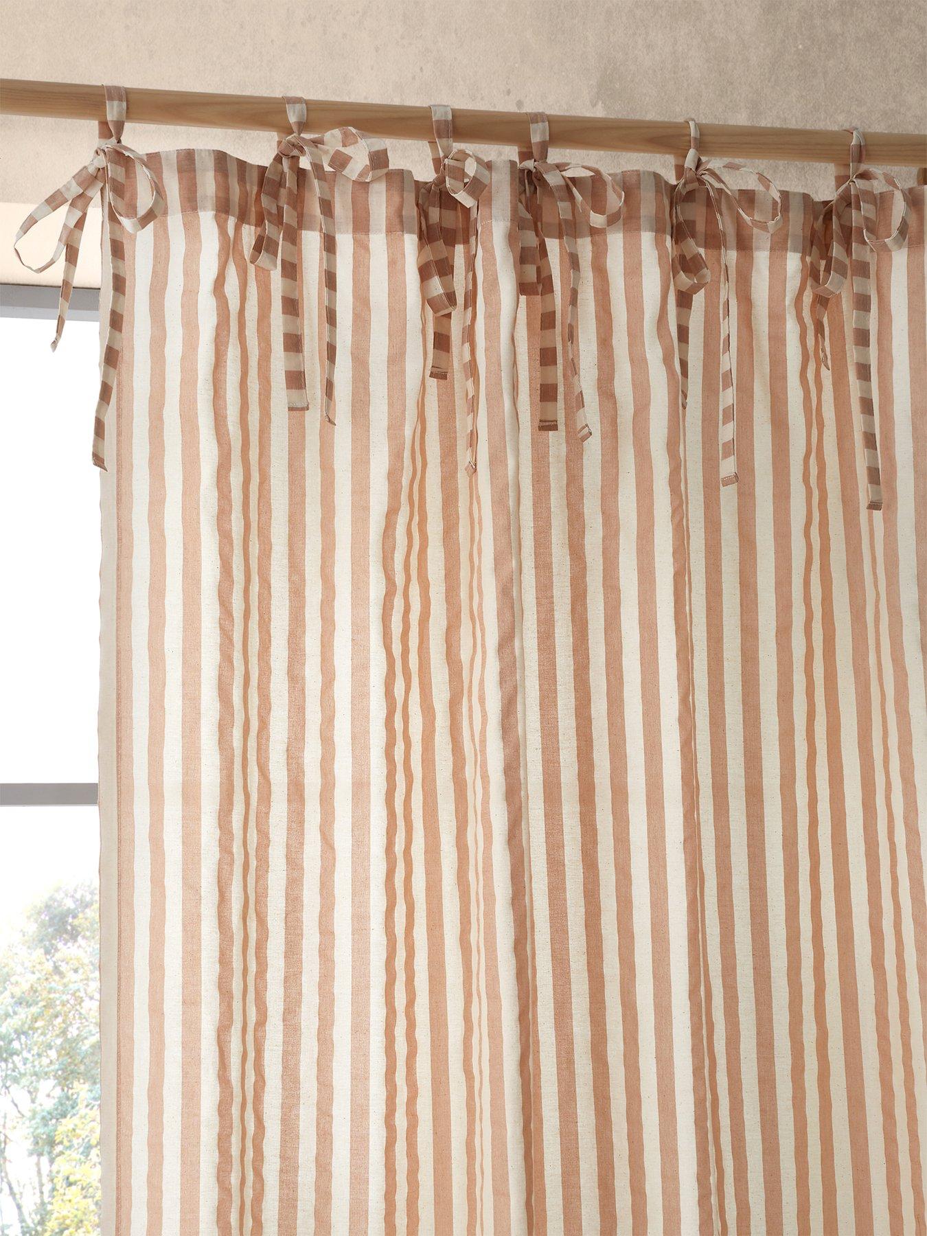 Pineapple Elephant Zanzibar Yarn Dyed Stripe Tie Top Single Panel Voile