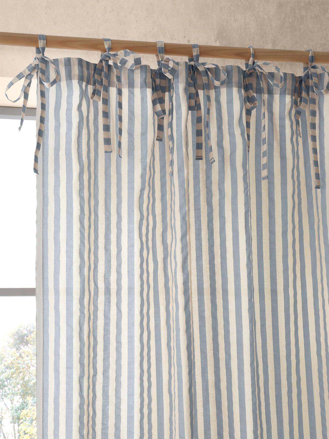 Pineapple Elephant Zanzibar Yarn Dyed Stripe Tie Top Single Panel Voile