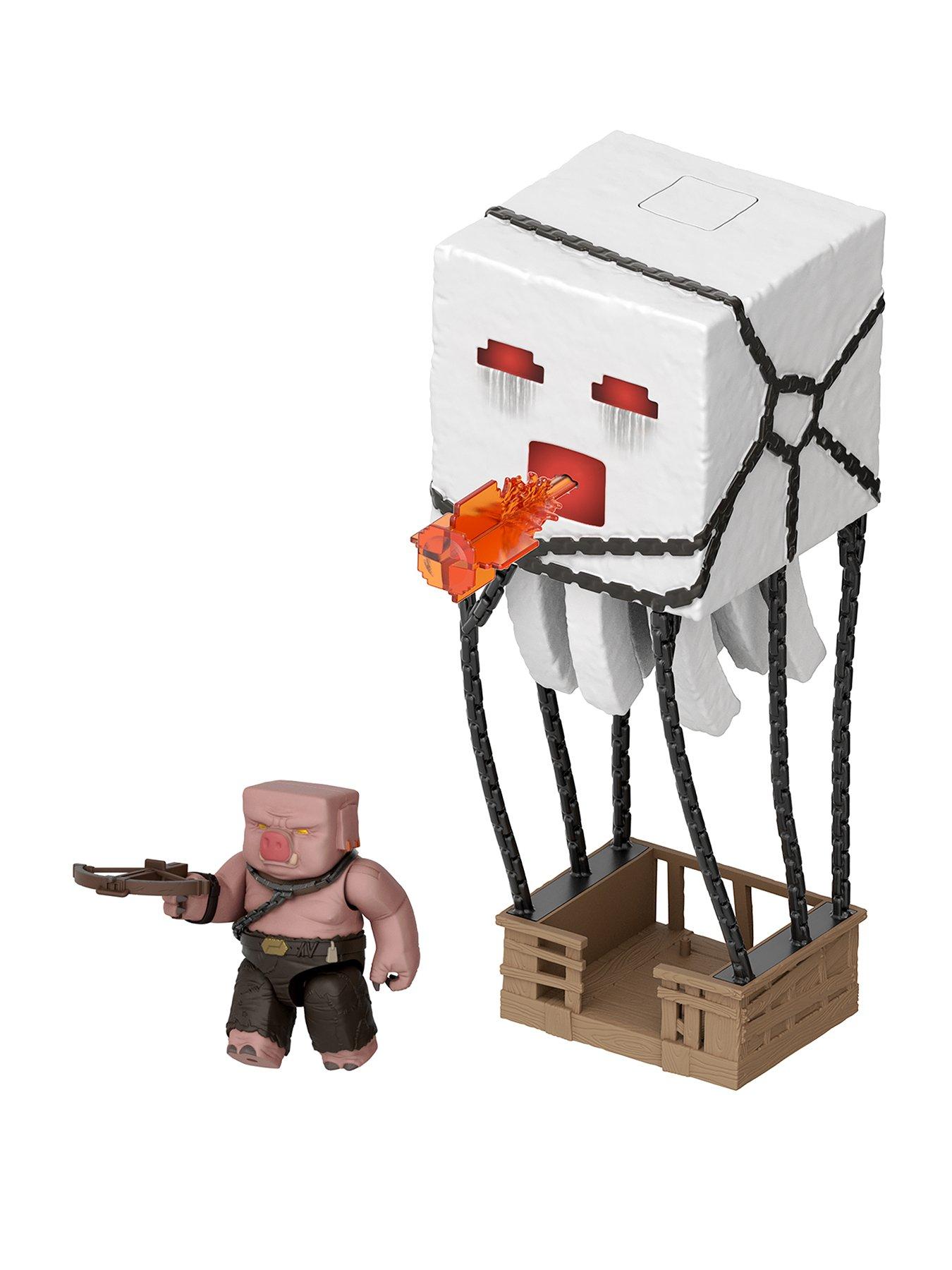 Minecraft Blast Attack Ghast Action Figure Set with Lights, Sounds  &  More Inspired by the Movie