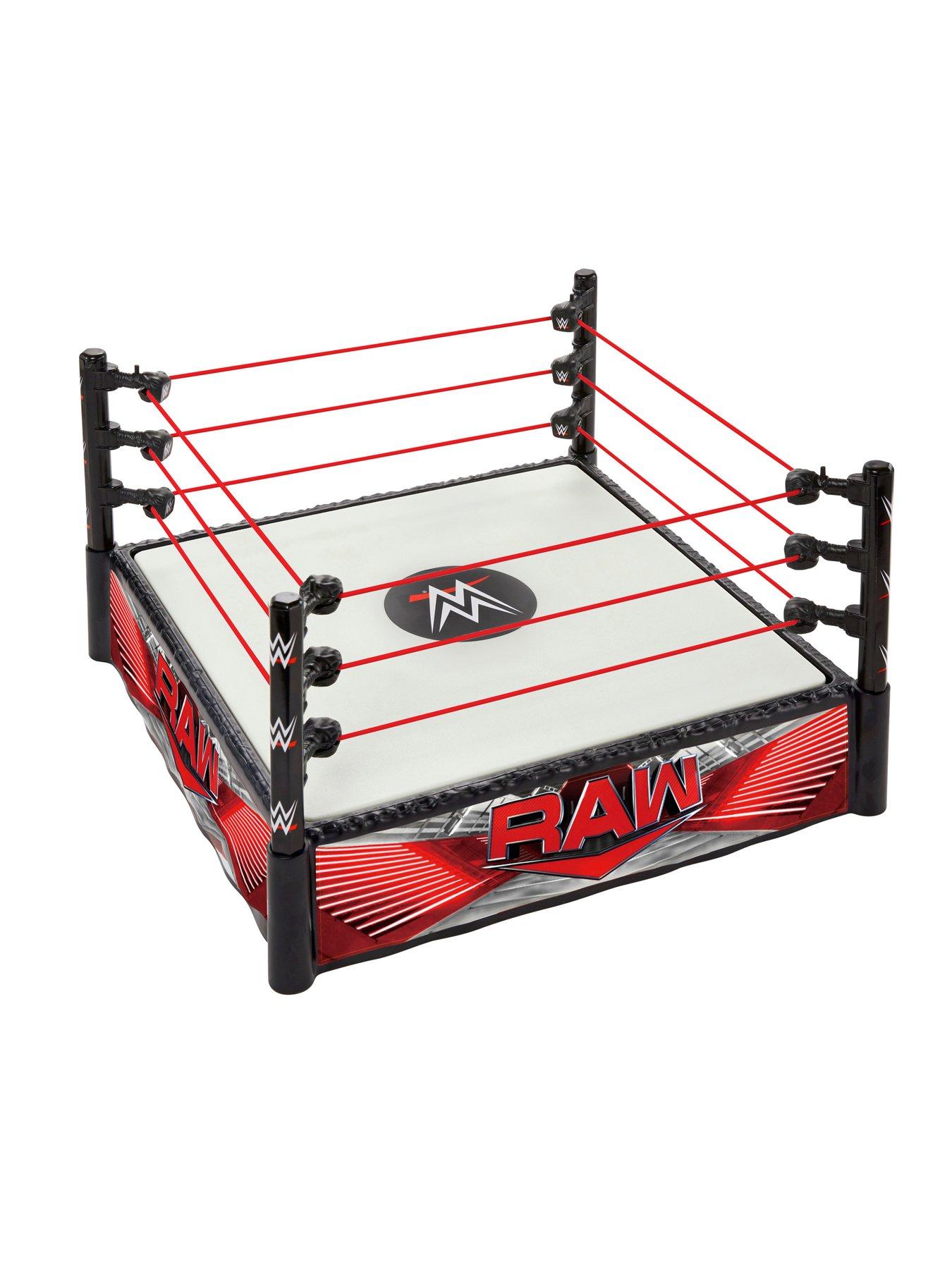 WWE Superstar Wrestling Ring Playset with Labels for Main Event & RAW ...