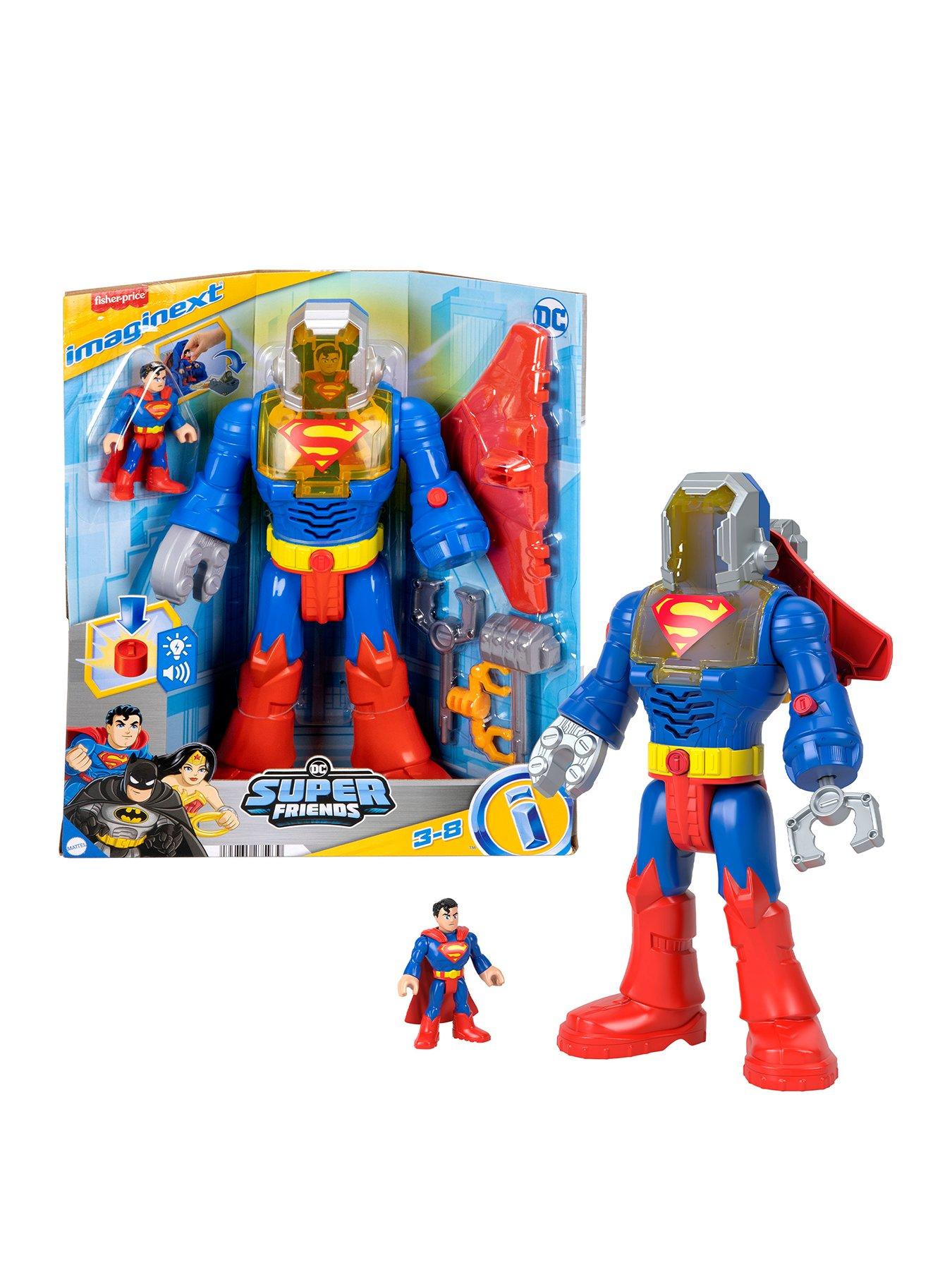  image of imaginext-dc-super-friends-superman-insider-amp-exo-suit-robot-with-lights-amp-sounds