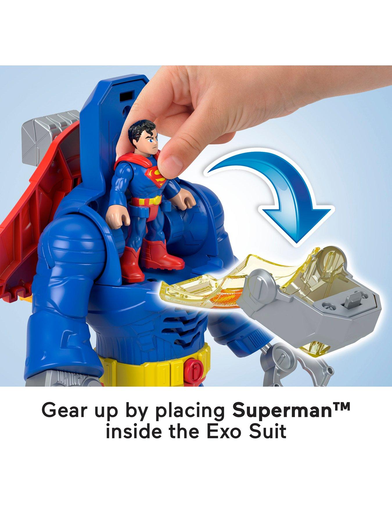  image of imaginext-dc-super-friends-superman-insider-amp-exo-suit-robot-with-lights-amp-sounds