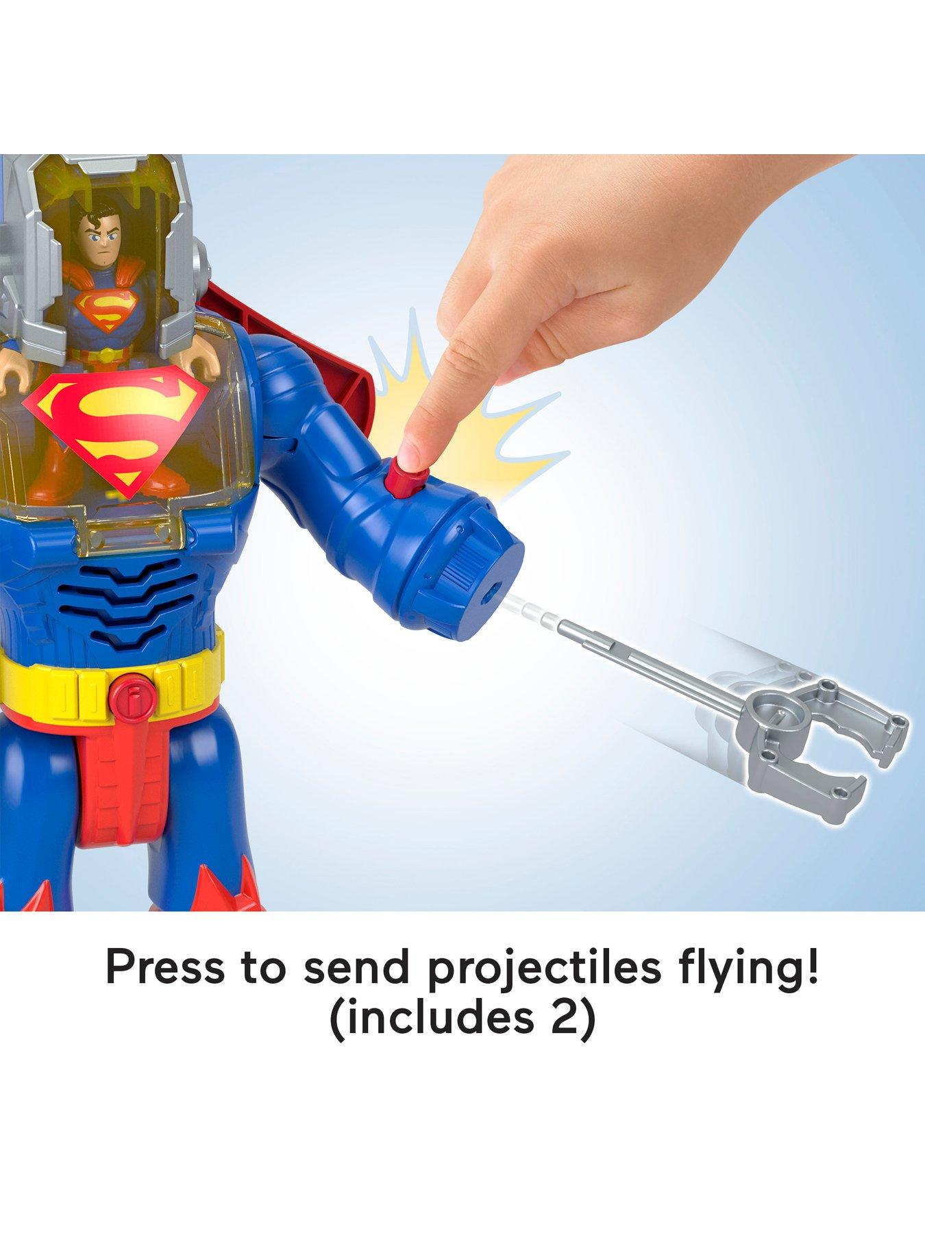  image of imaginext-dc-super-friends-superman-insider-amp-exo-suit-robot-with-lights-amp-sounds