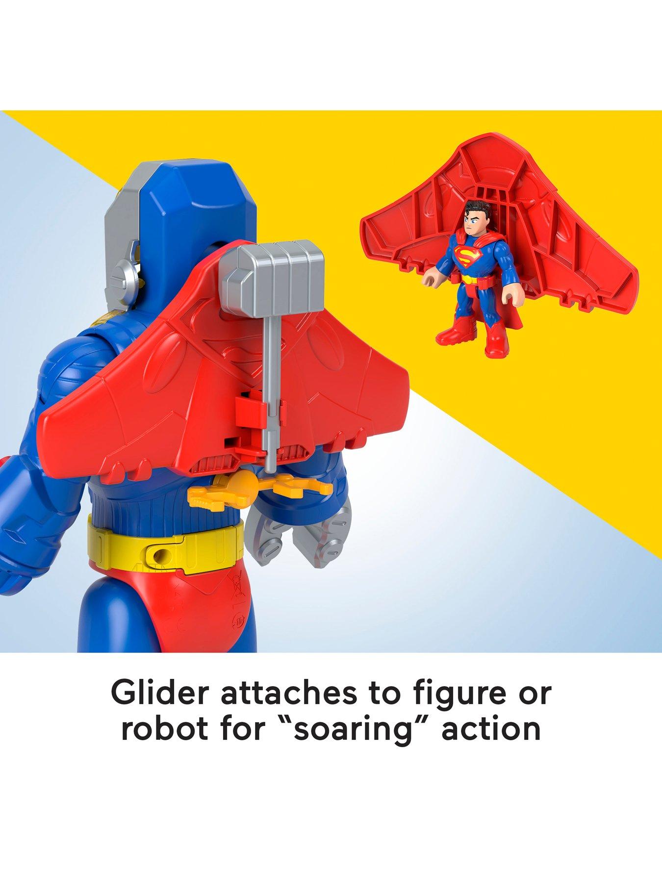 image of imaginext-dc-super-friends-superman-insider-amp-exo-suit-robot-with-lights-amp-sounds