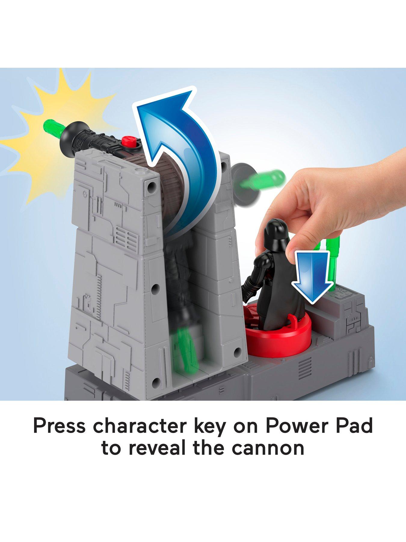  image of imaginext-star-wars-death-star-turret-toy-cannon-with-darth-vader-diecast-character-key