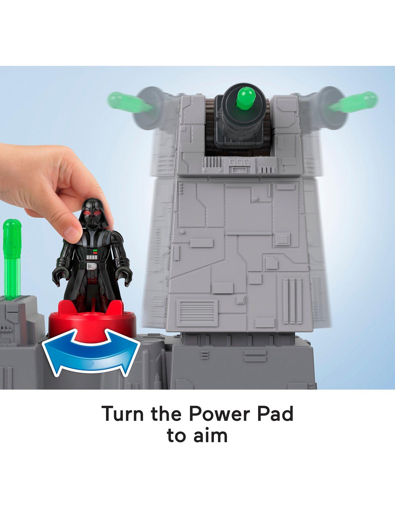  image of imaginext-star-wars-death-star-turret-toy-cannon-with-darth-vader-diecast-character-key