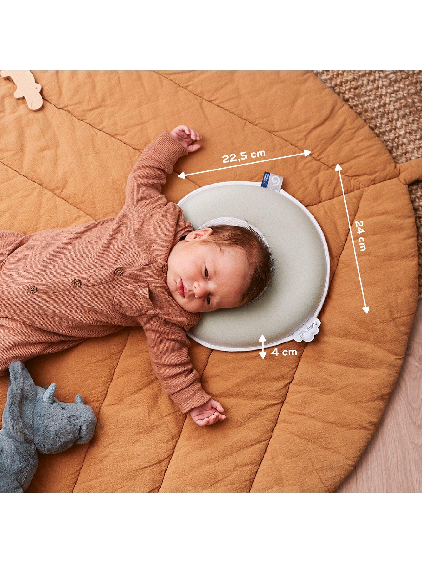 Image 4 of 6 of Babymoov Cosyhead Fresh Flat Head Newborn Baby Support Pillow- Sage