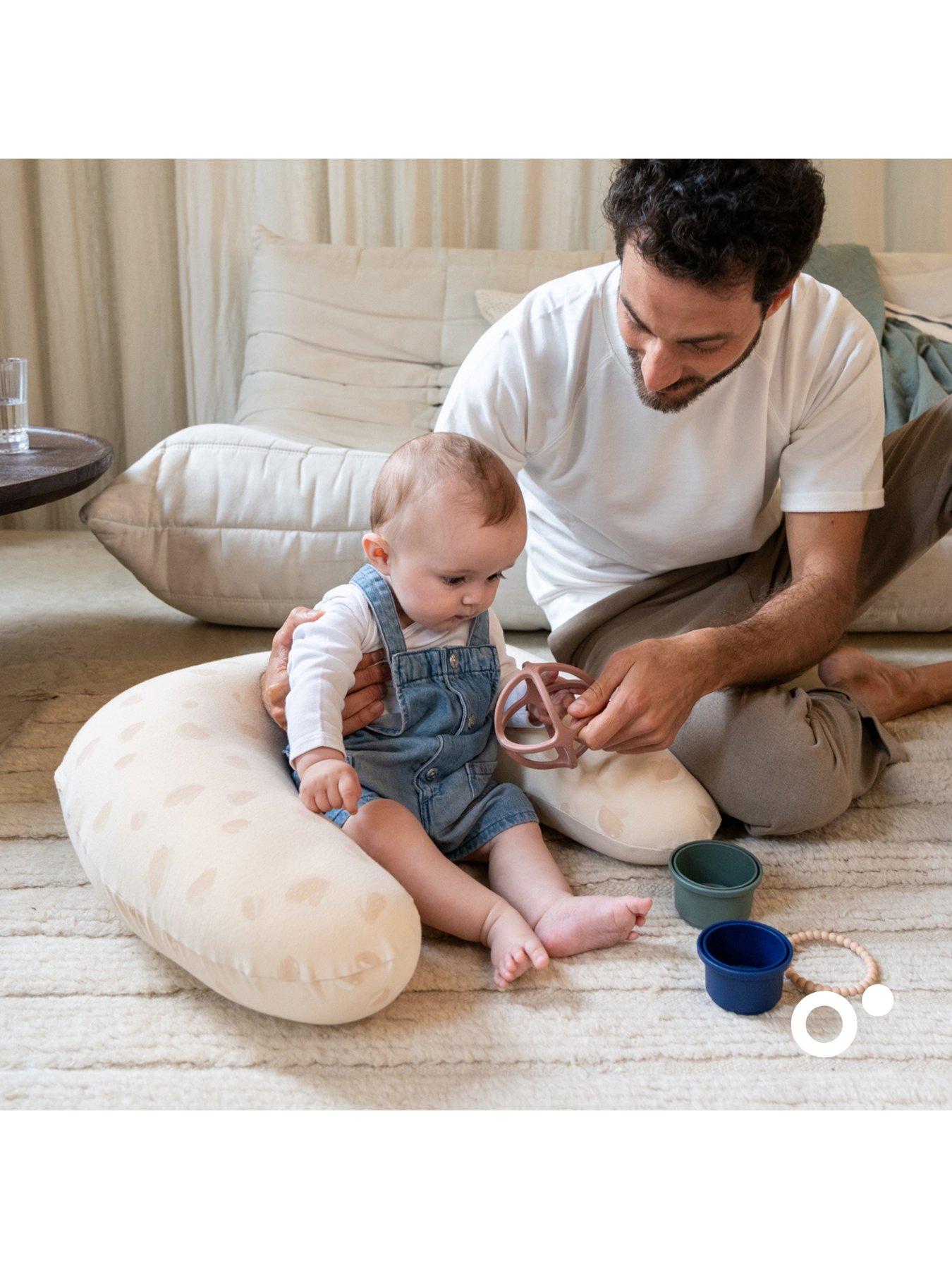 Image 6 of 6 of Babymoov Twisty 2 in 1 Pregnancy/Maternity &amp; Feeding/Nursing Pillow - Petals Latte