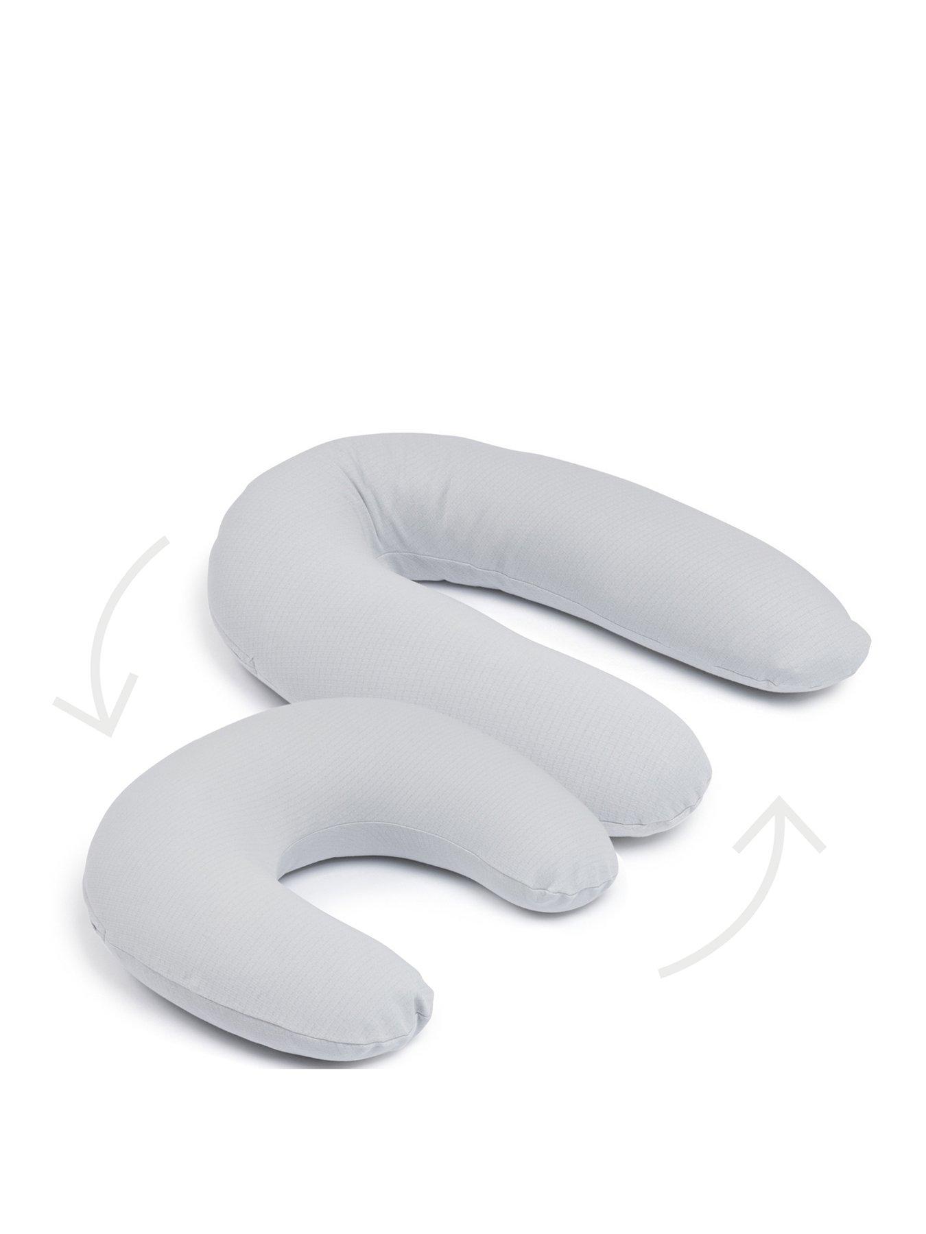 Image 3 of 5 of Babymoov Twisty 2 in 1 Pregnancy/Maternity &amp; Feeding/Nursing Pillow - Pearl Grey