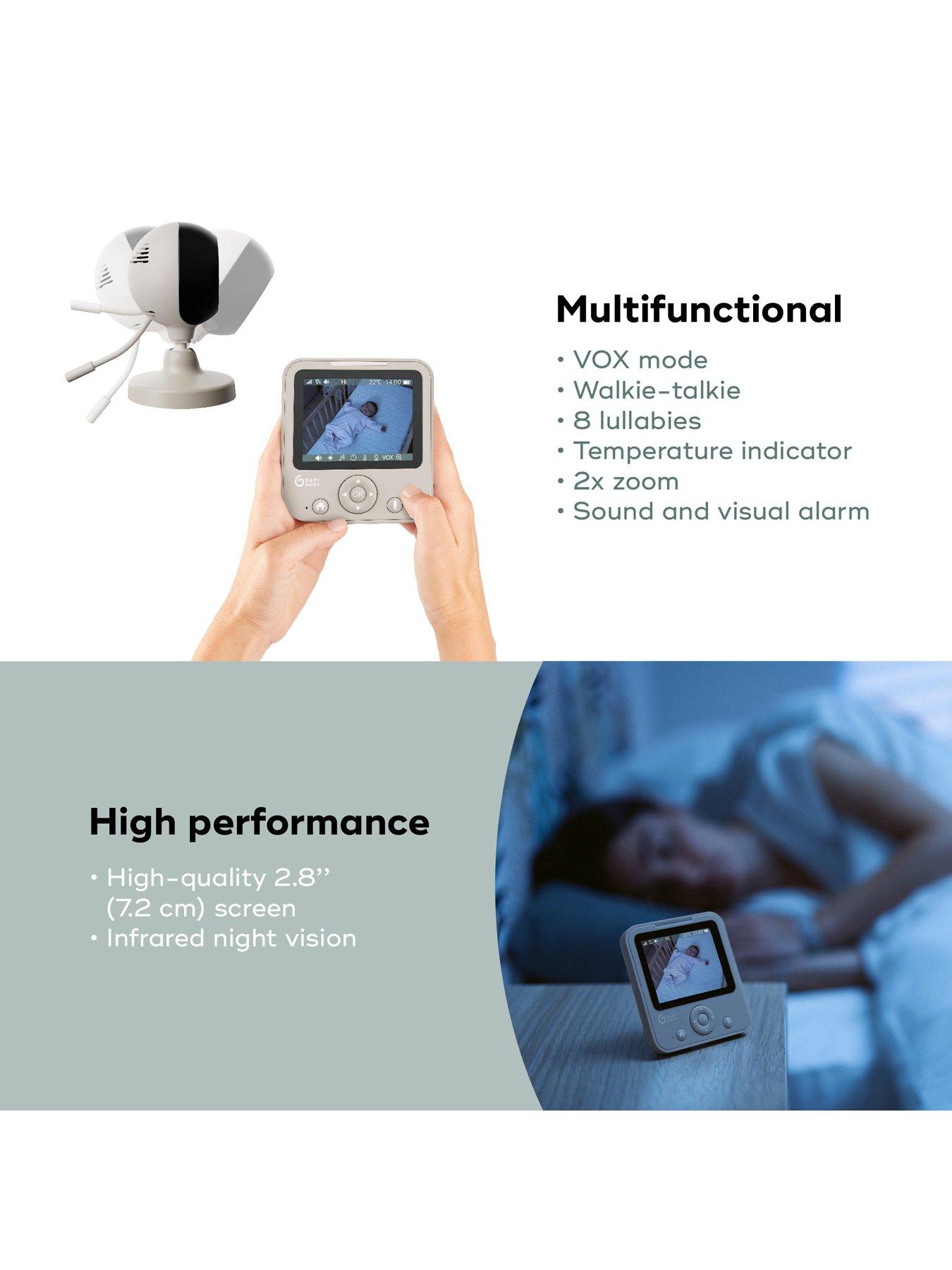 Image 3 of 8 of Babymoov Yoo Start 2.8" Video Baby Monitor - Mineral
