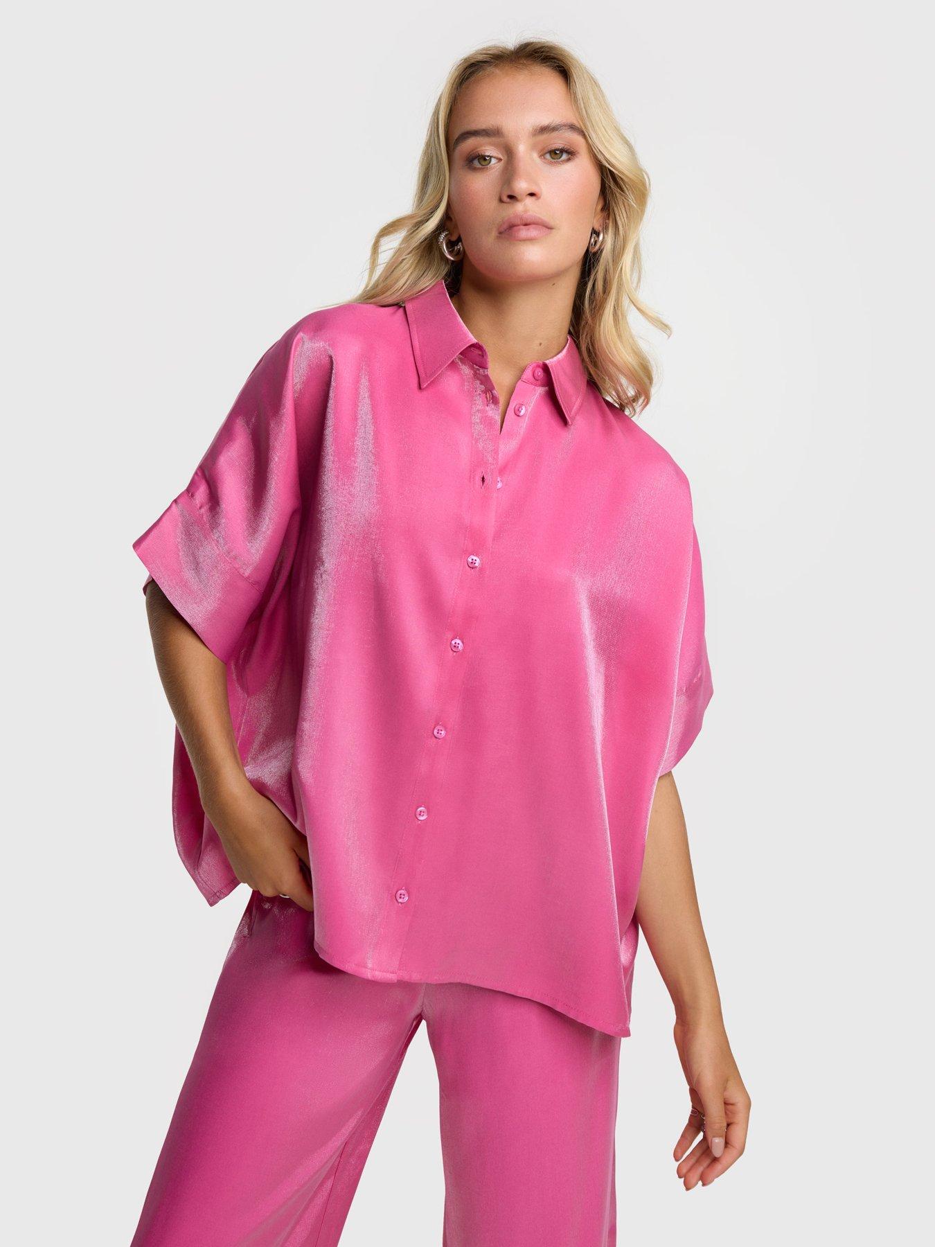  image of alix-the-label-shine-boxy-blouse