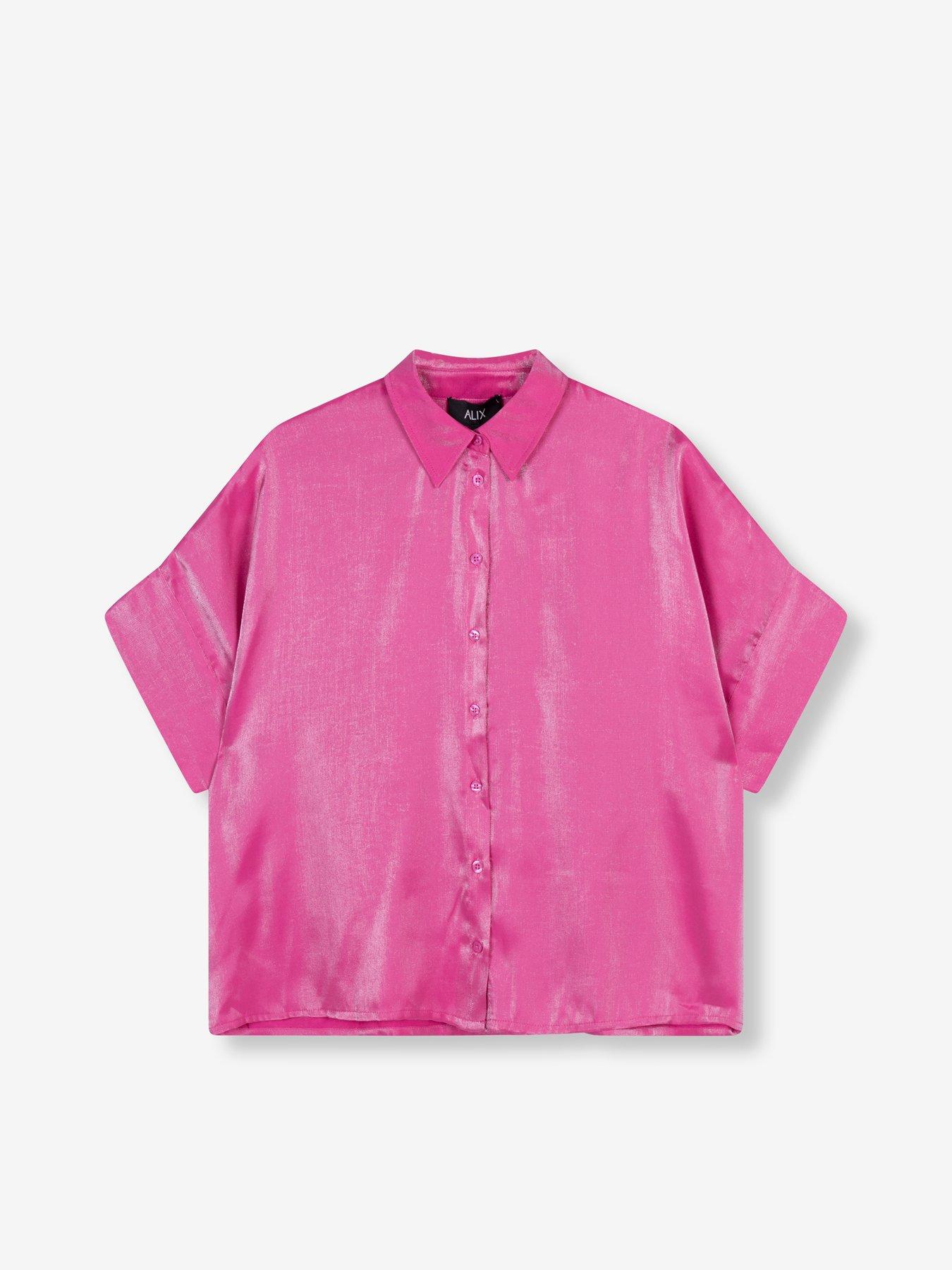  image of alix-the-label-shine-boxy-blouse