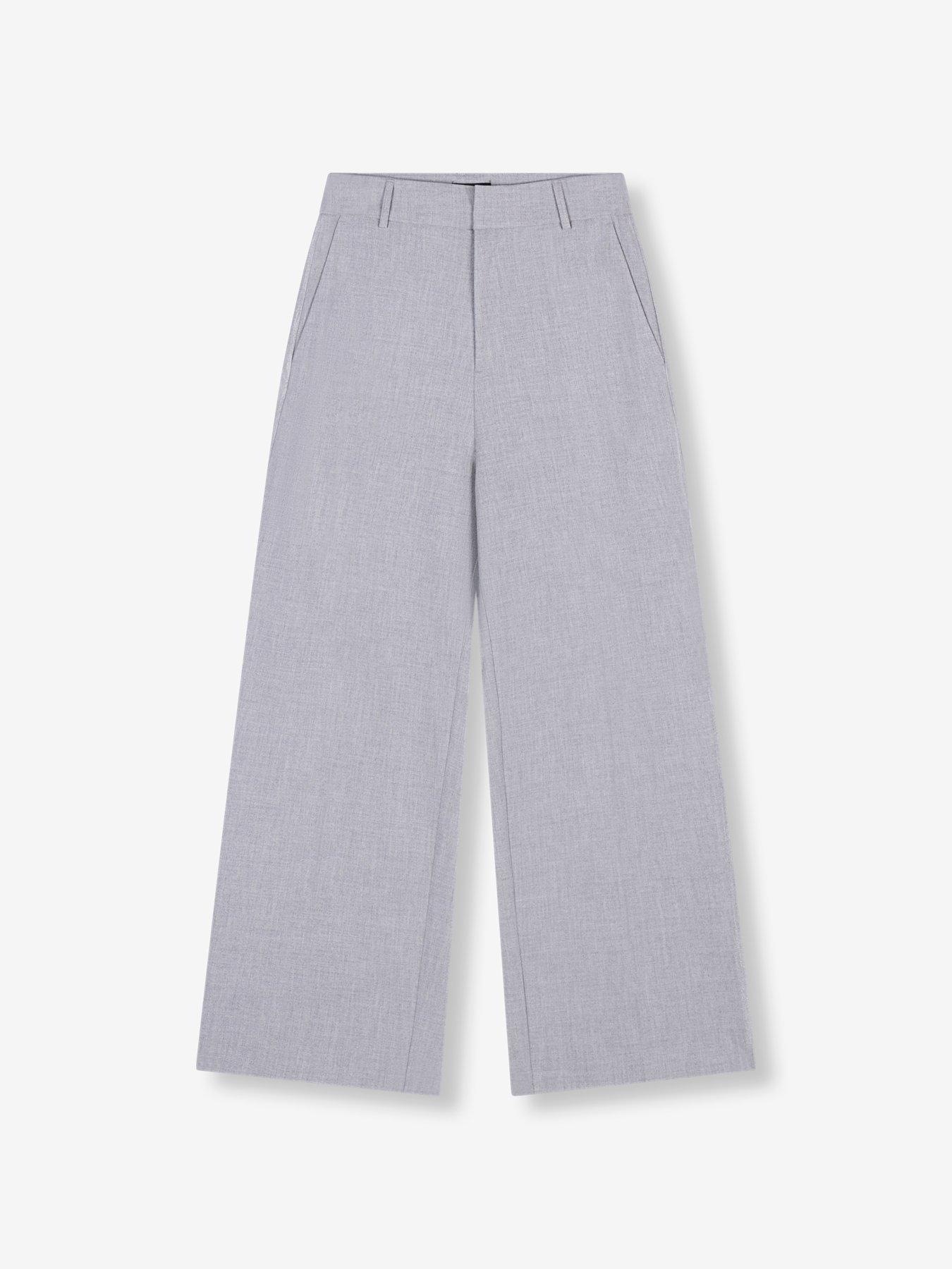 Image 3 of 4 of Alix the Label Foil Stripe Pants - Light Grey