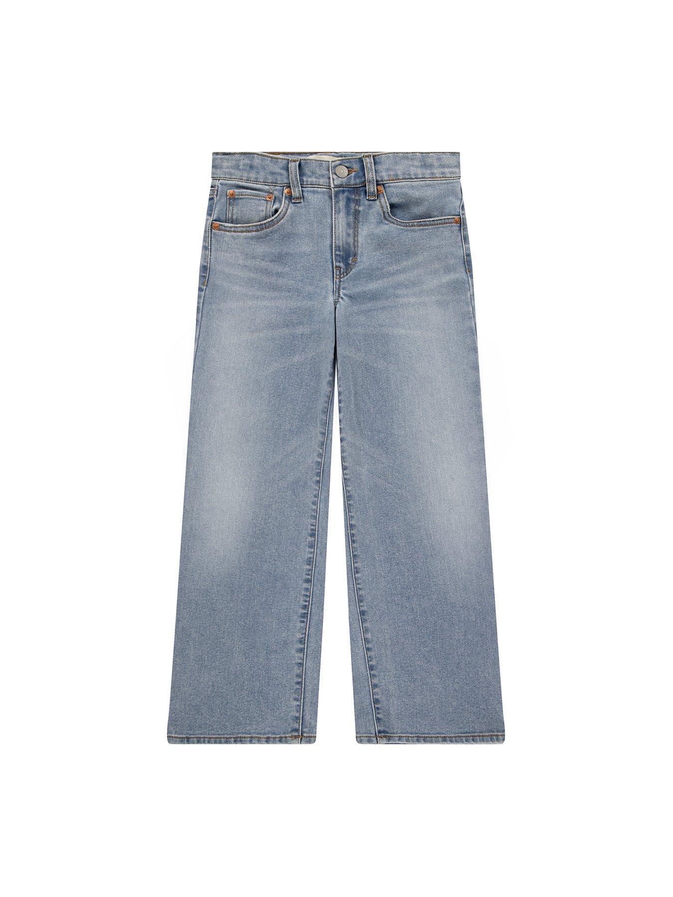  image of levis-girls-wide-leg-jeans-blue