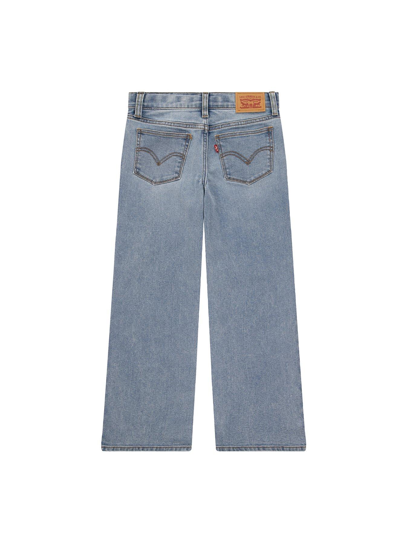  image of levis-girls-wide-leg-jeans-blue