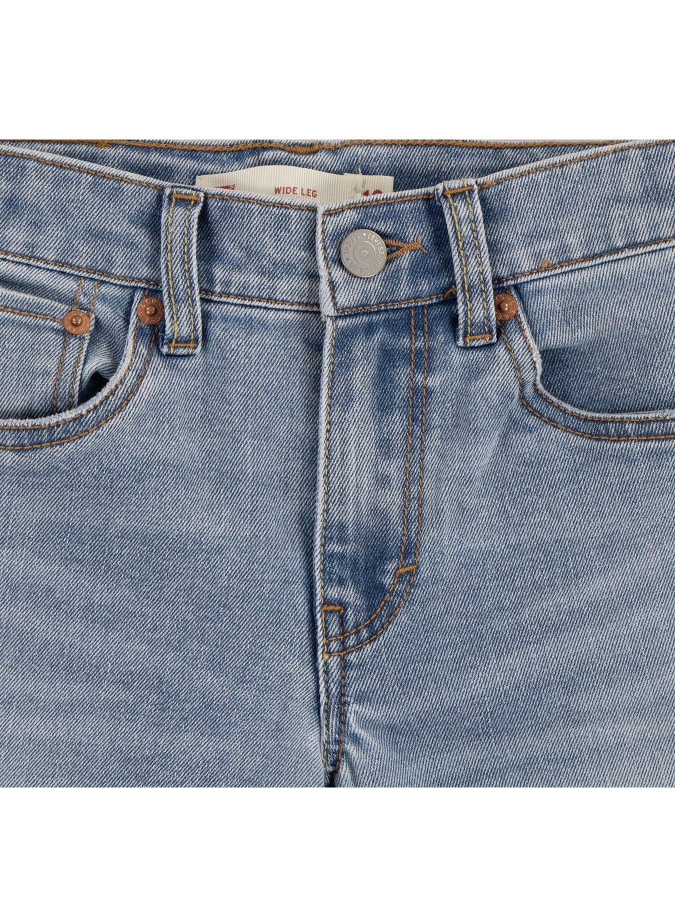  image of levis-girls-wide-leg-jeans-blue