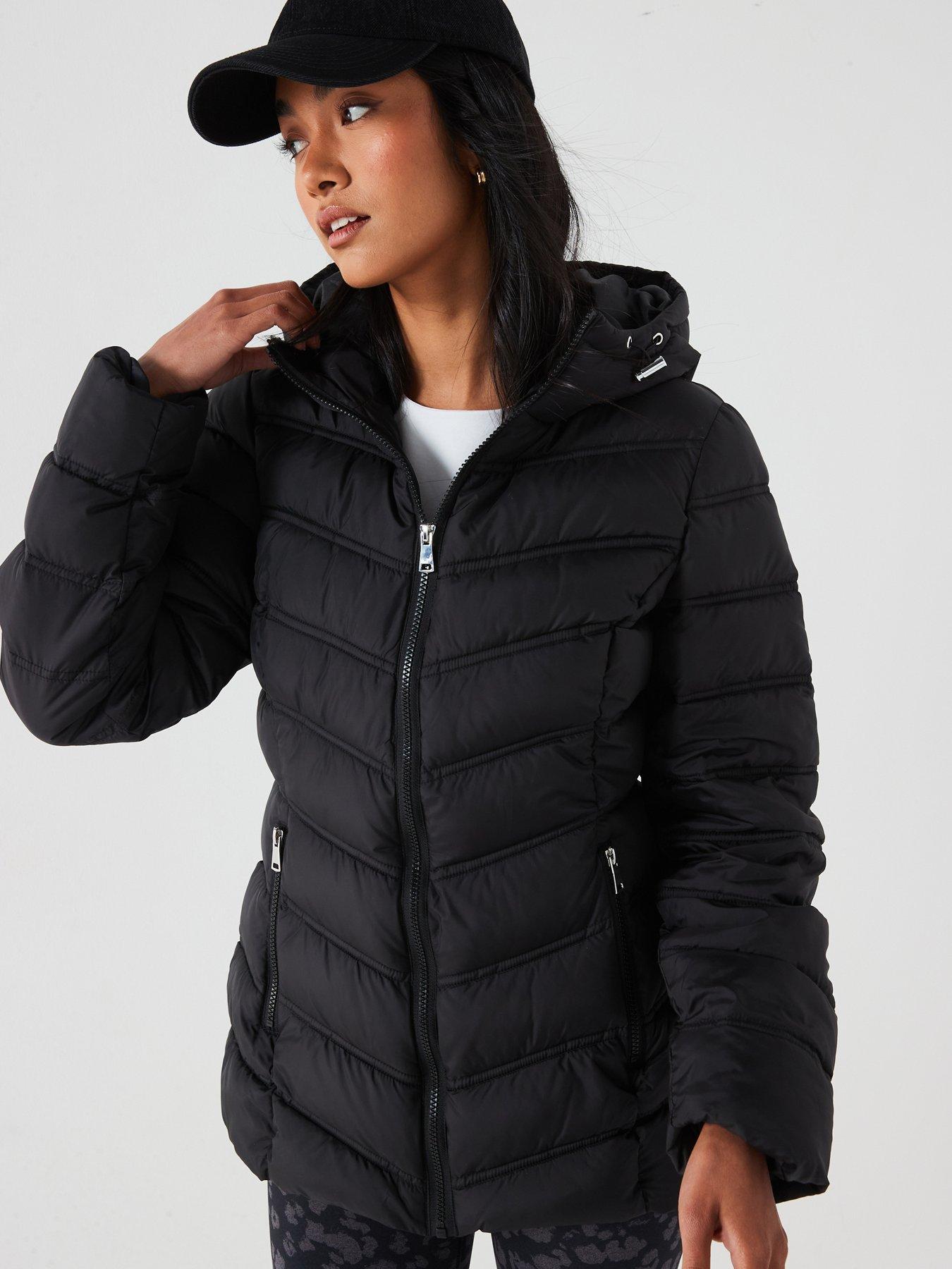 the-very-collection-sorona-wadded-short-padded-jacket-black