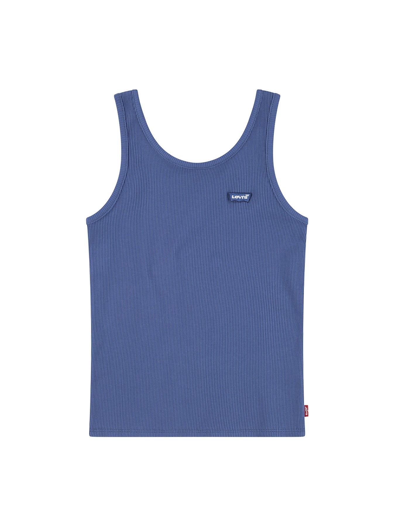 Levi's Girls Meet And Greet Ribbed Tank Top - Navy