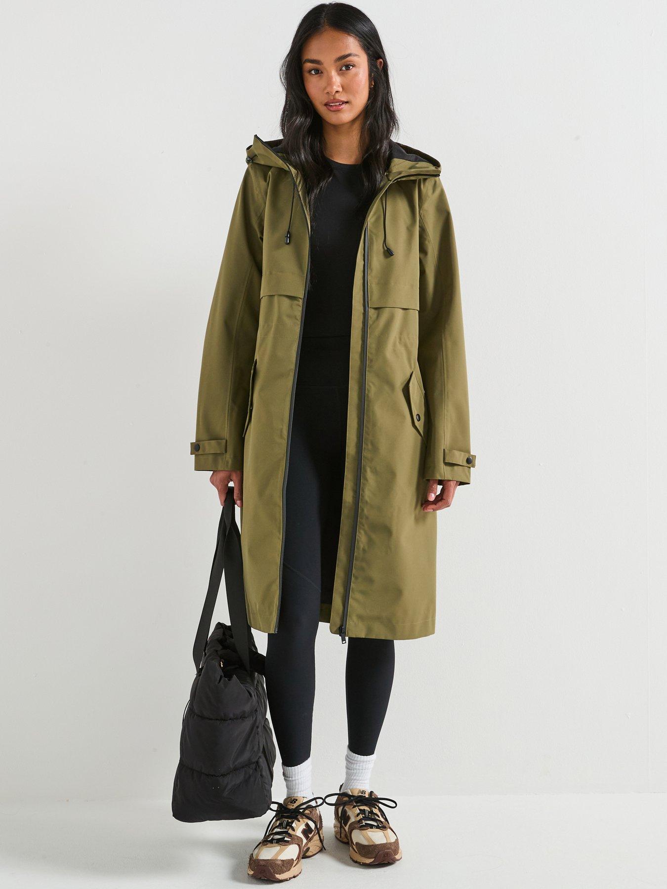 Image 1 of 6 of The Very Collection Waterproof Coat - Khaki