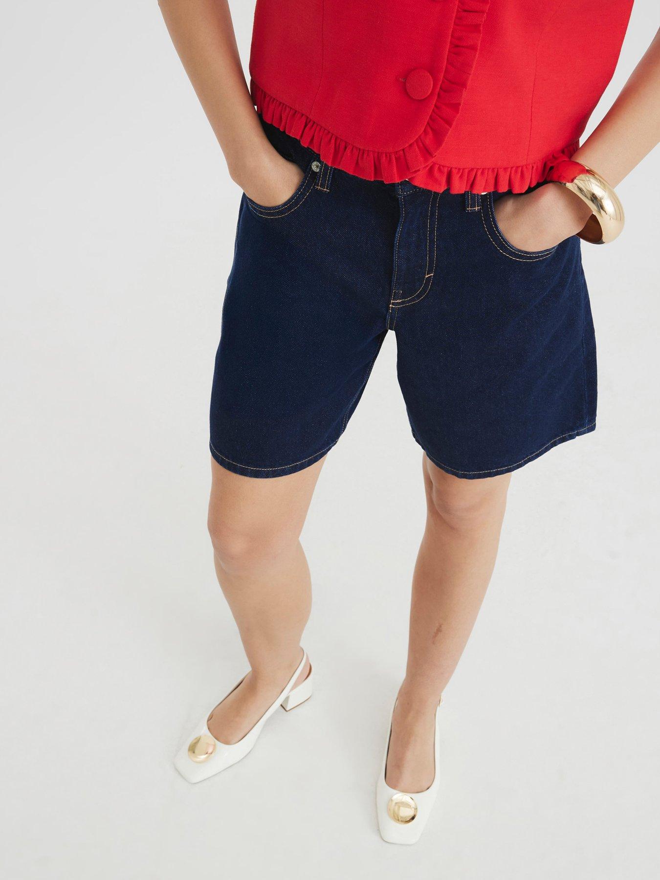 undefined Longline Bermuda Short - Dark Denim - Blue